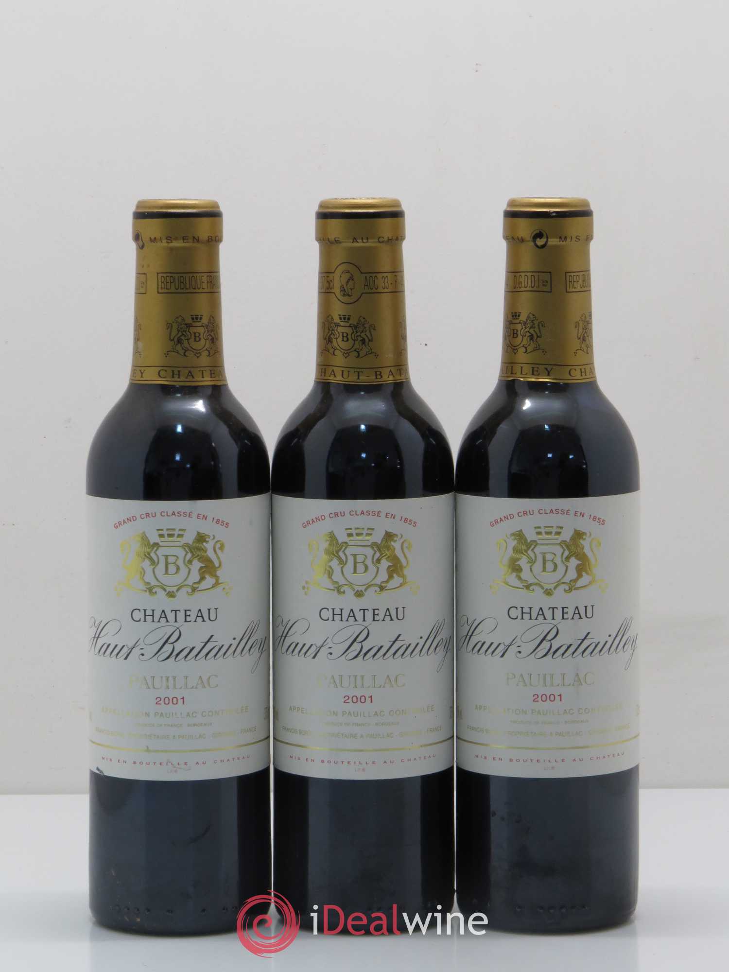 Château Haut Batailley 5ème Grand Cru Classé (sans prix de réserve) 2001 - Lot de 12 demi bouteilles - 4