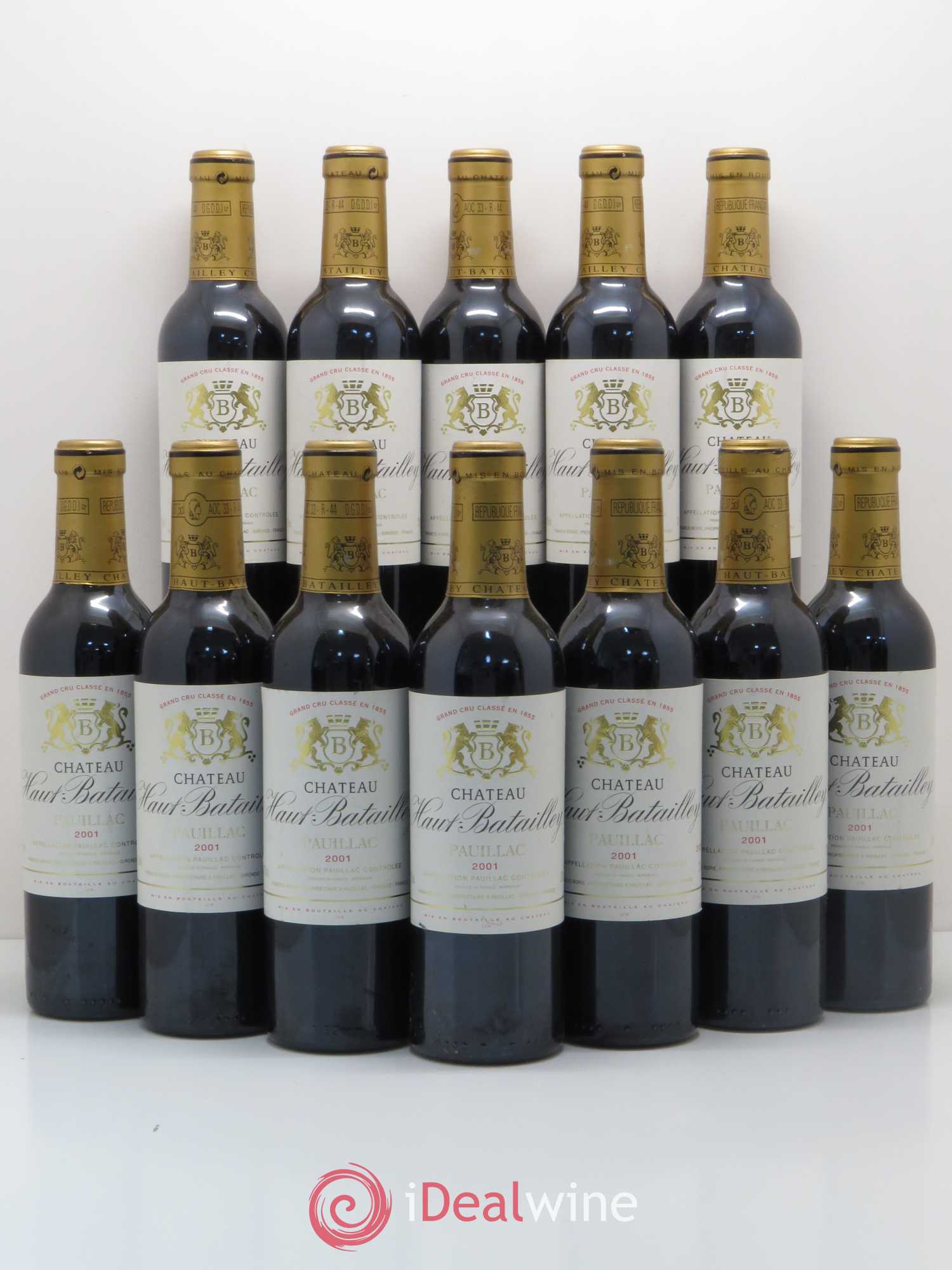 Château Haut Batailley 5ème Grand Cru Classé (sans prix de réserve) 2001 - Lot de 12 demi bouteilles - 0