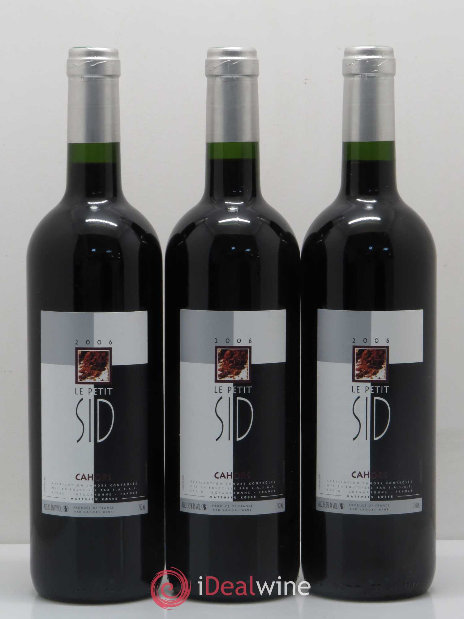 Cahors Le Petit Sid Matthieu Cosse (sans prix de réserve) 2006 - Posten von 12 Flaschen - 2