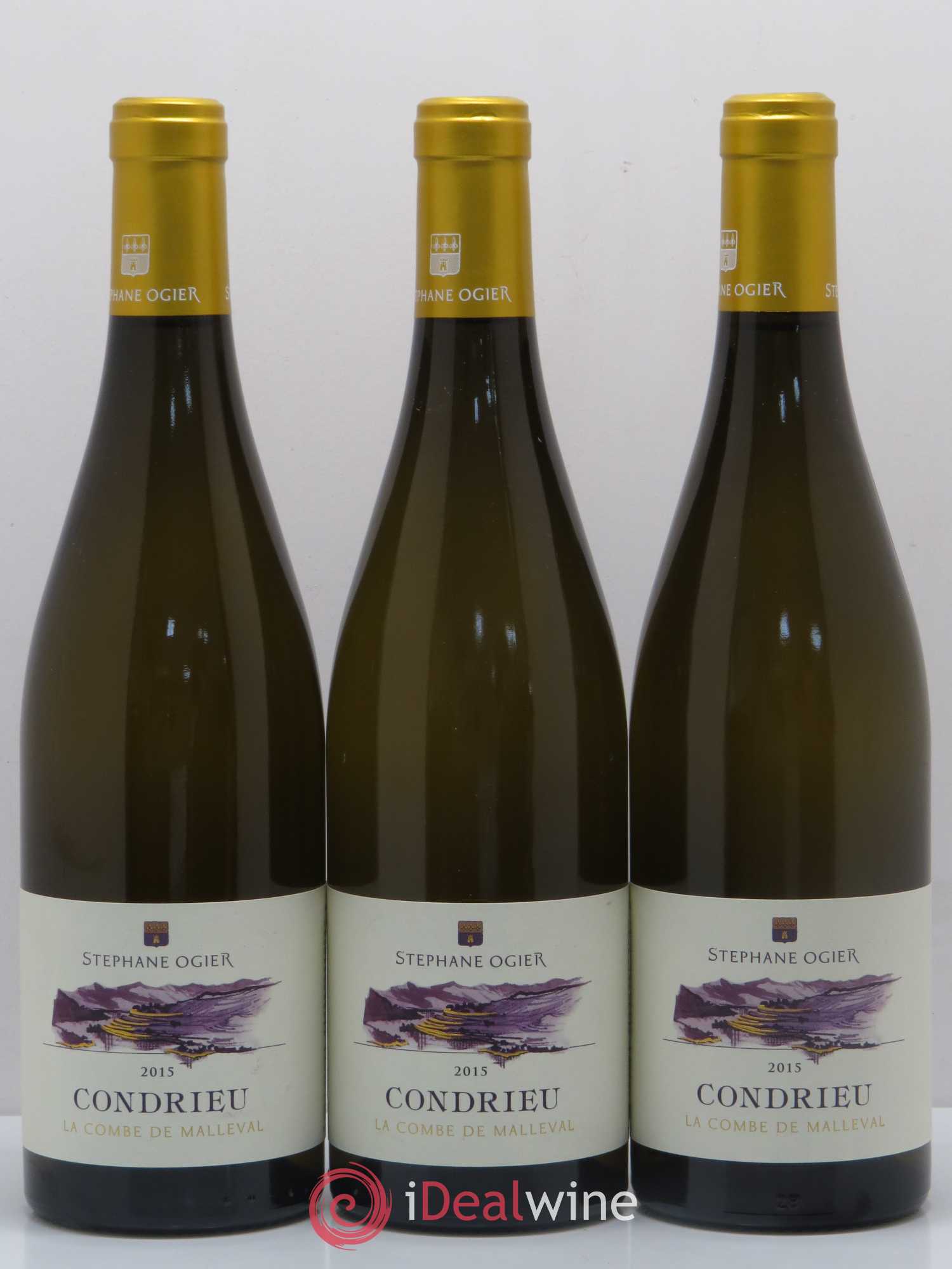 Condrieu La Combe de Malleval Stéphane Ogier 2015 - Lot de 3 bouteilles - 0