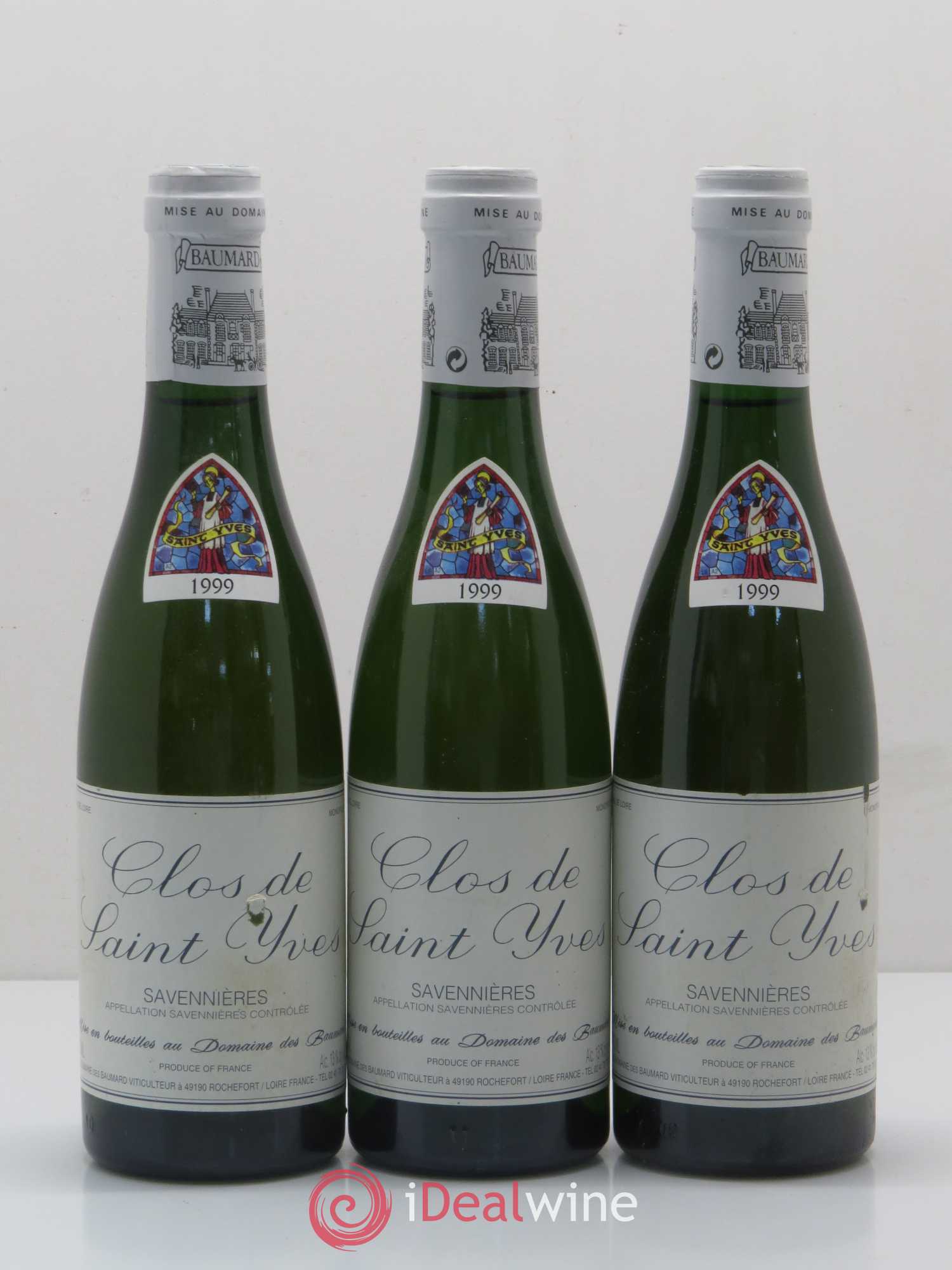 Savennières Clos Saint Yves Domaine des Baumard (sans prix de réserve) 1999 - Posten von 12 Demi-Flaschen - 1