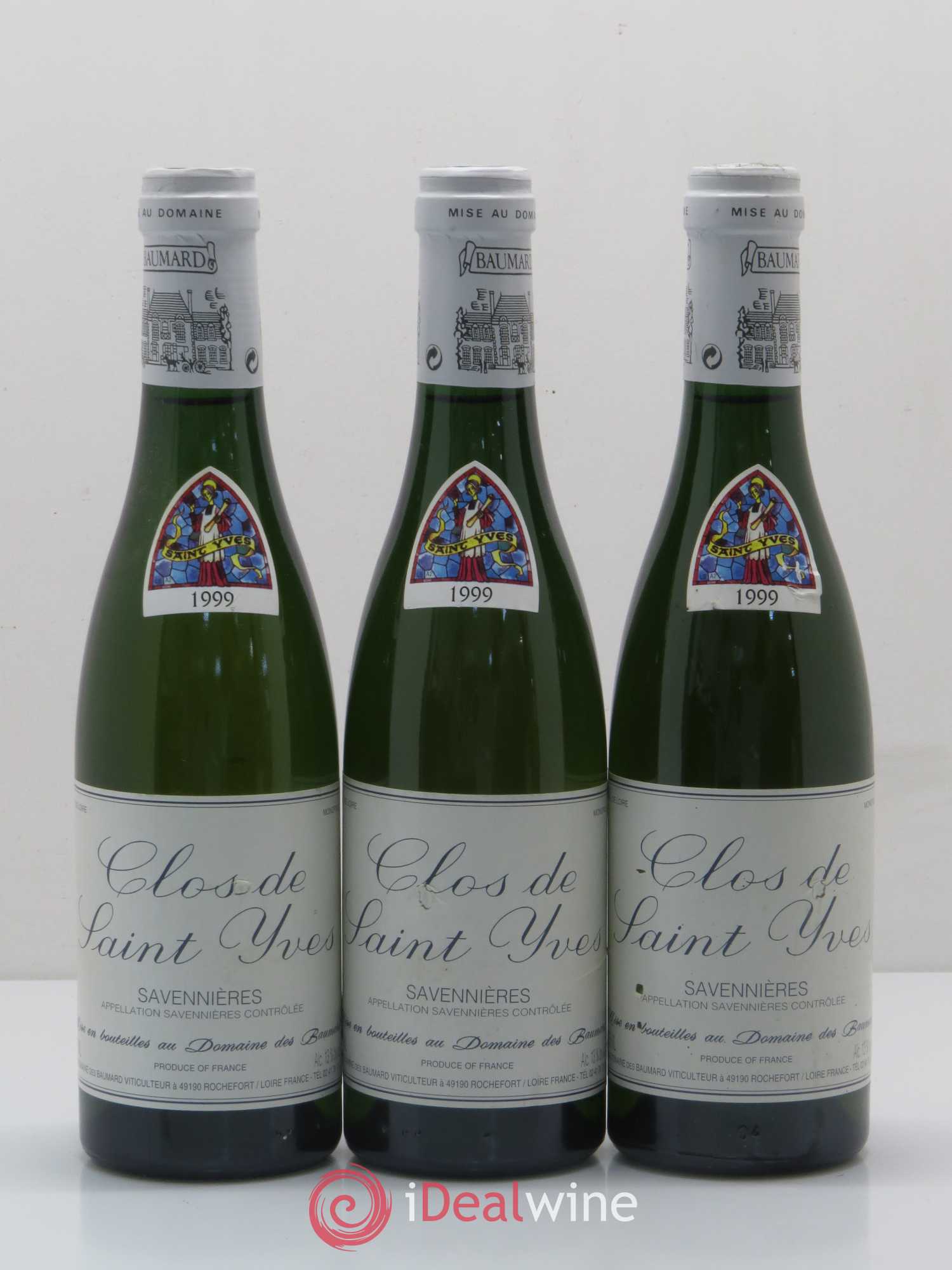 Savennières Clos Saint Yves Domaine des Baumard (sans prix de réserve) 1999 - Posten von 12 Demi-Flaschen - 3