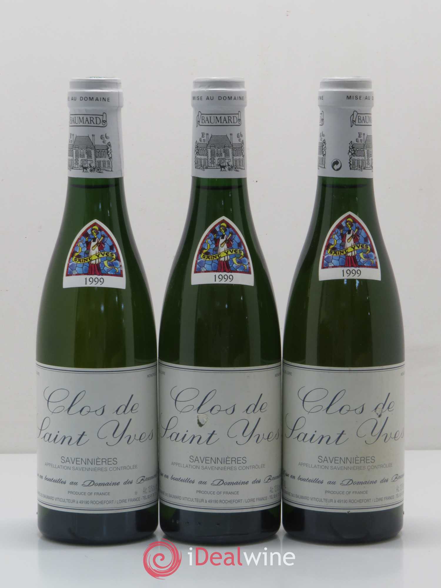 Savennières Clos Saint Yves Domaine des Baumard (sans prix de réserve) 1999 - Posten von 12 Demi-Flaschen - 4