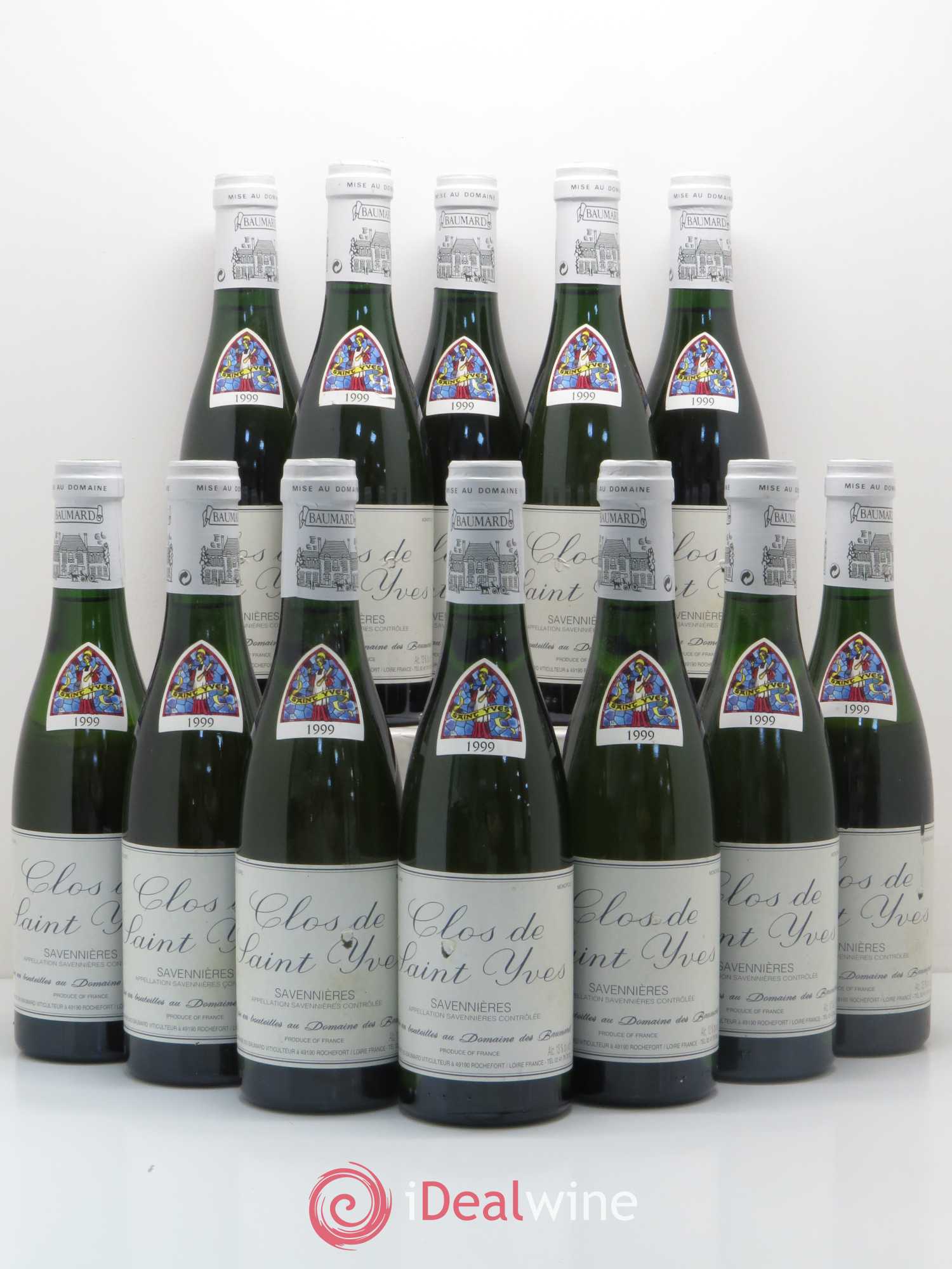 Savennières Clos Saint Yves Domaine des Baumard (sans prix de réserve) 1999 - Posten von 12 Demi-Flaschen - 0
