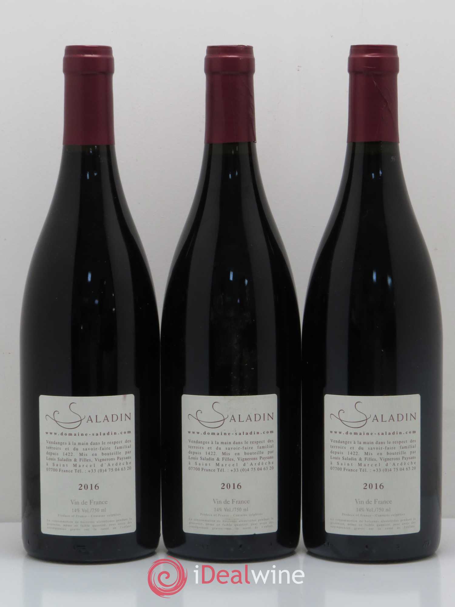 Vin de France Haut Brissan Domaine Saladin 2016 - Posten von 6 Flaschen - 2
