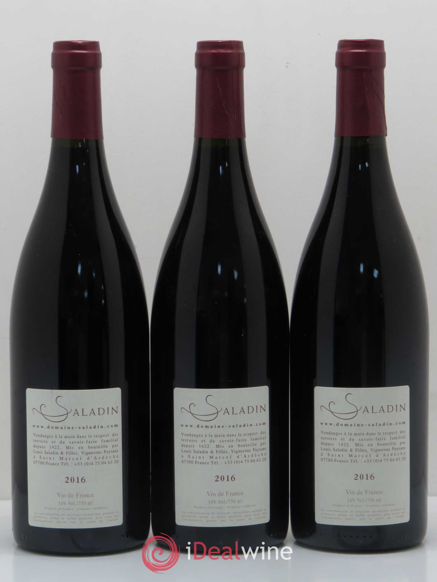 Vin de France Haut Brissan Domaine Saladin 2016 - Posten von 3 Flaschen - 1