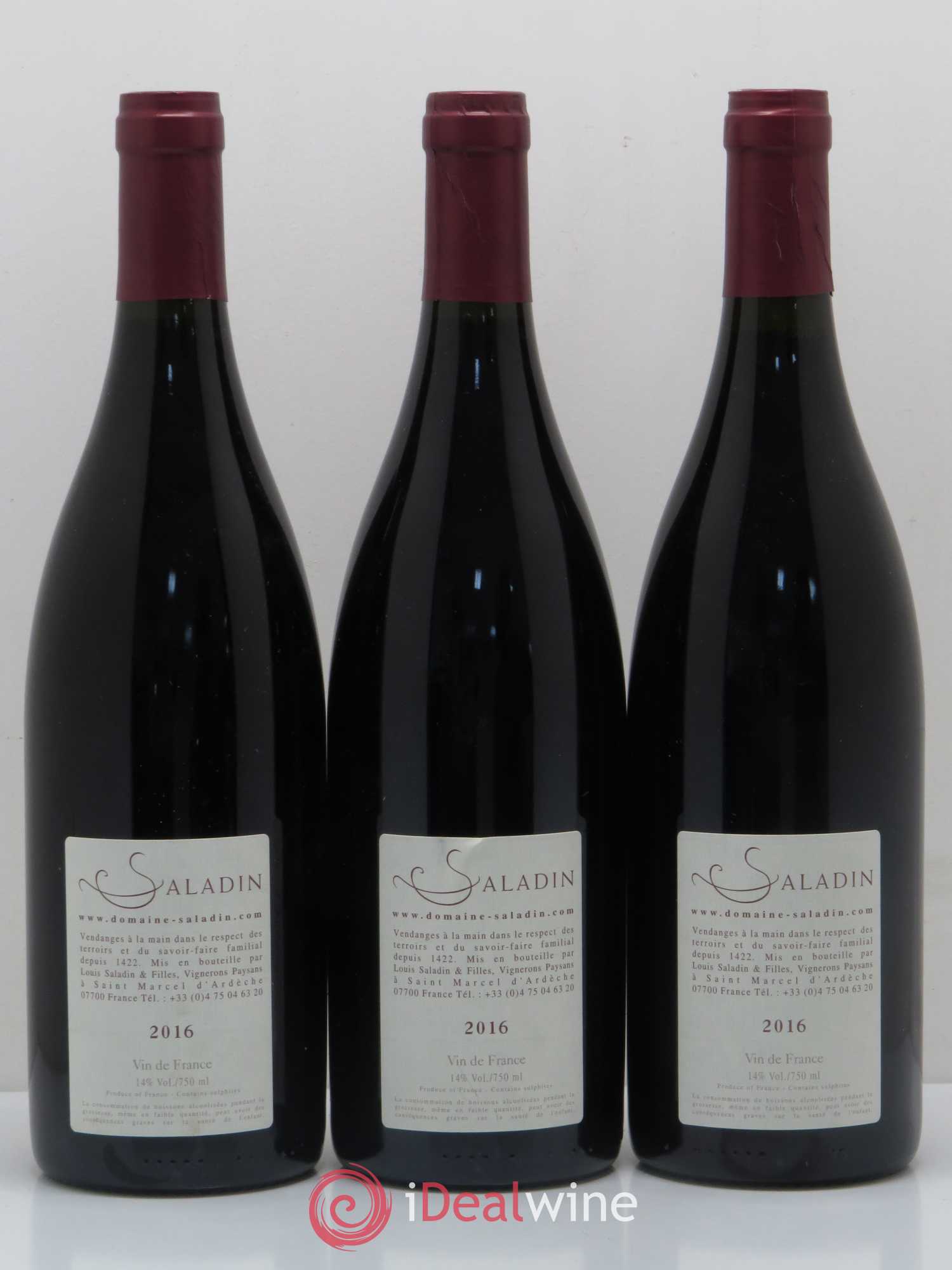 Vin de France Haut Brissan Domaine Saladin 2016 - Posten von 3 Flaschen - 1