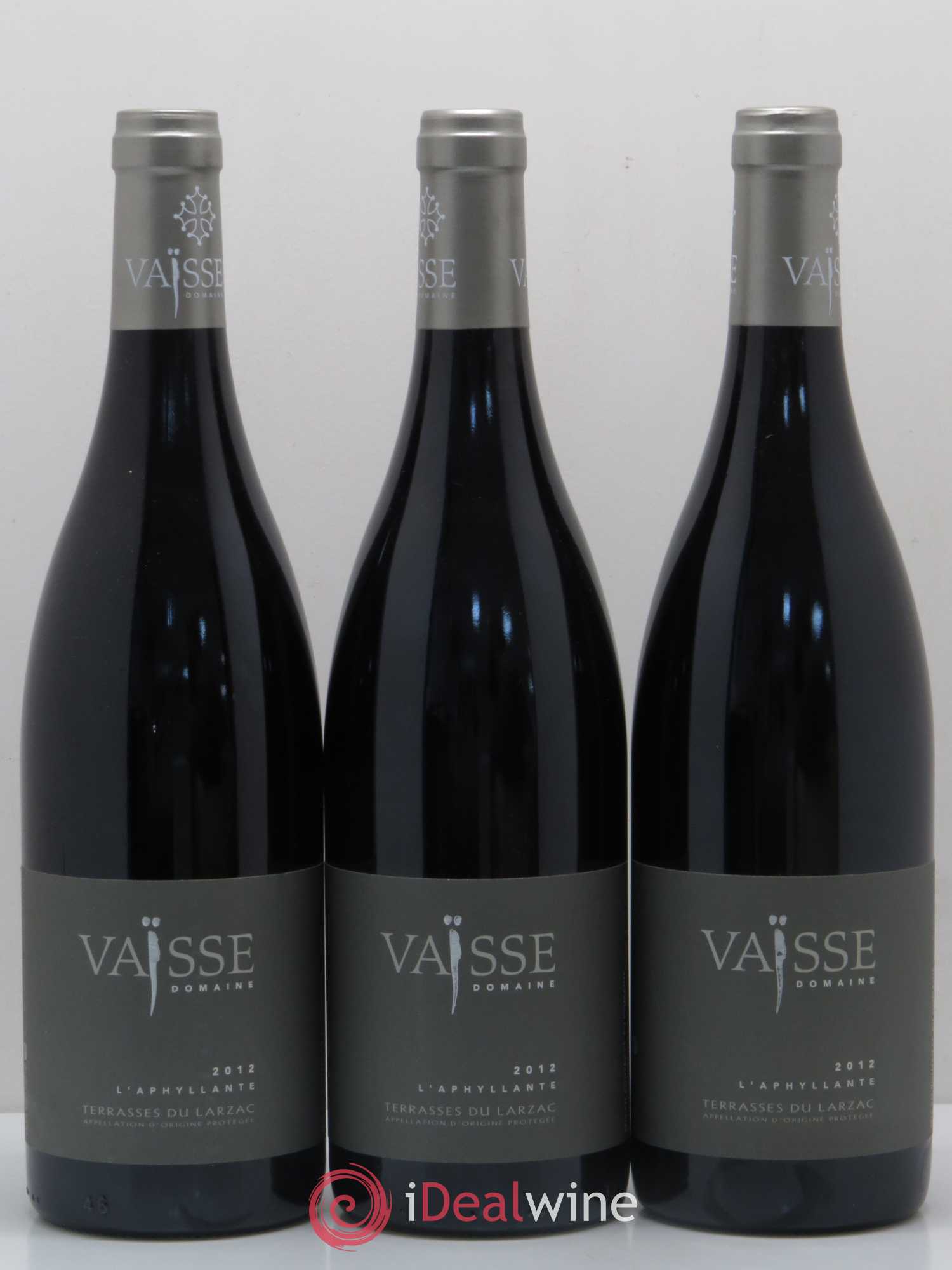 Coteaux du Languedoc Terrasses du Larzac L'Aphyllante Domaine Vaisse 2012 - Posten von 3 Flaschen - 0