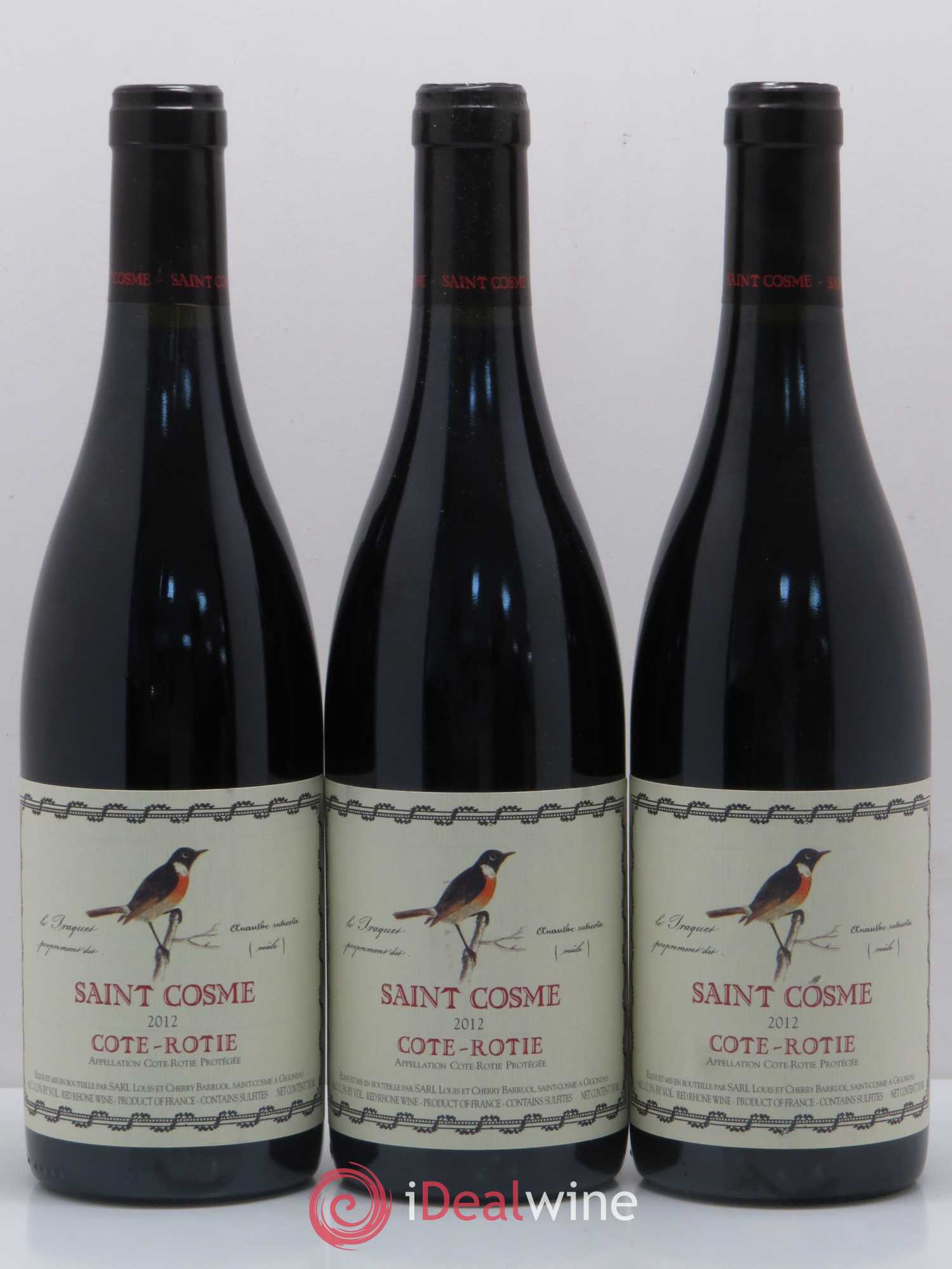 Côte-Rôtie Saint Cosme 2012 - Posten von 3 Flaschen - 0