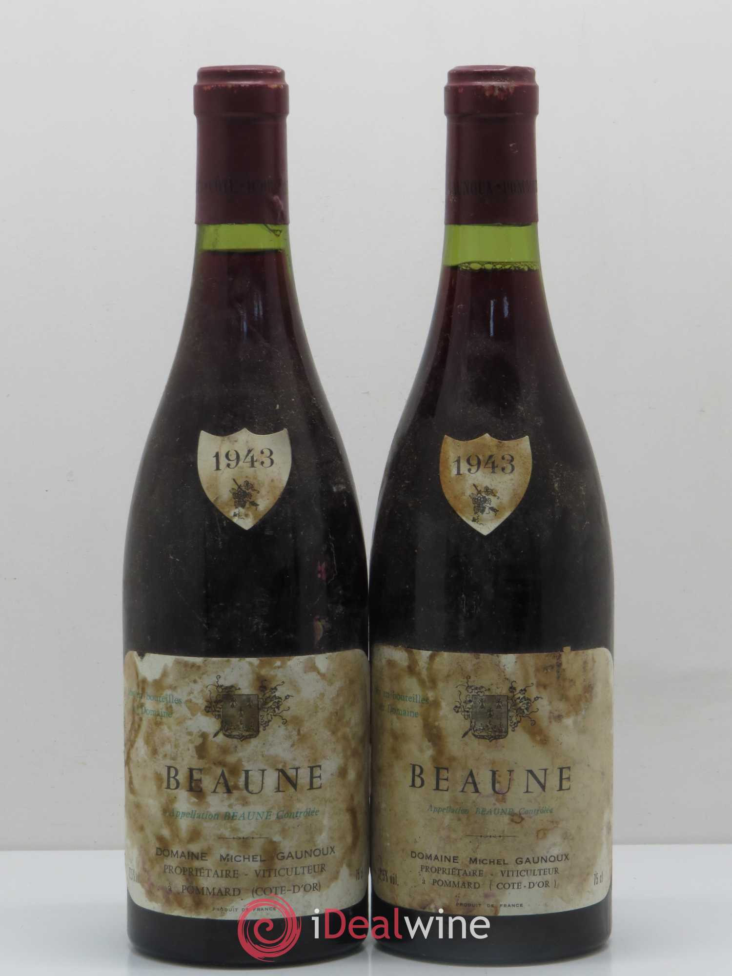 Beaune Michel Gaunoux 1943 - Posten von 2 Flaschen - 0