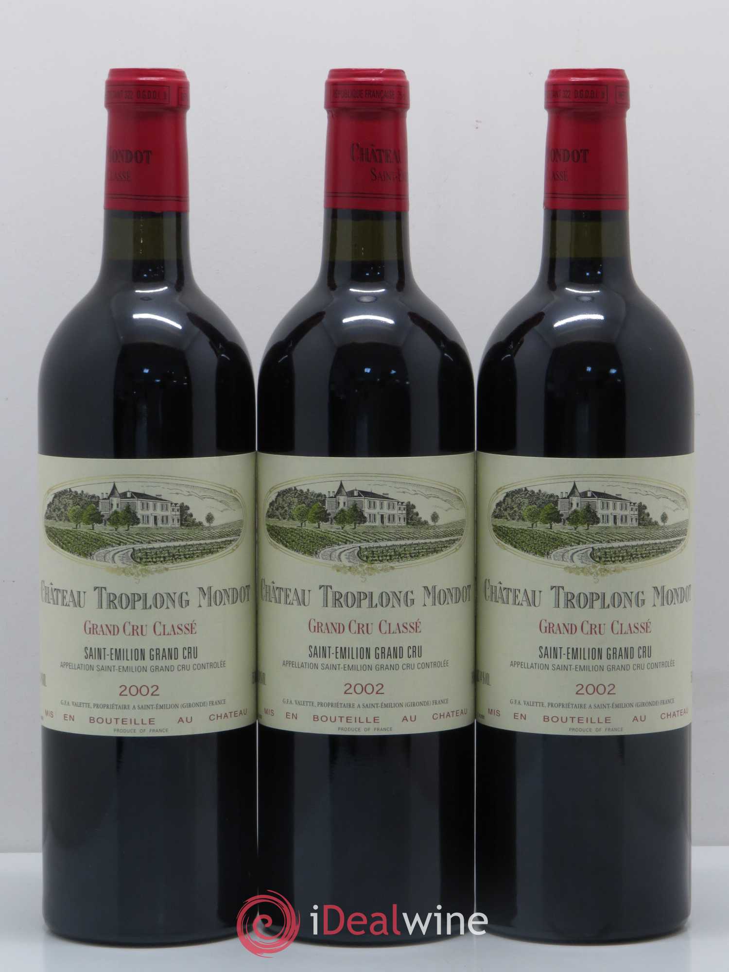 Château Troplong Mondot 1er Grand Cru Classé B 2002 - Lotto di 12 bottiglie - 3