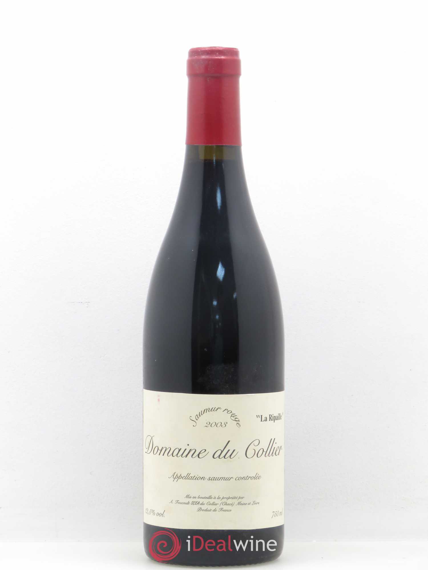 Saumur La Ripaille Domaine du Collier 2003 - Posten von 1 Flasche - 0