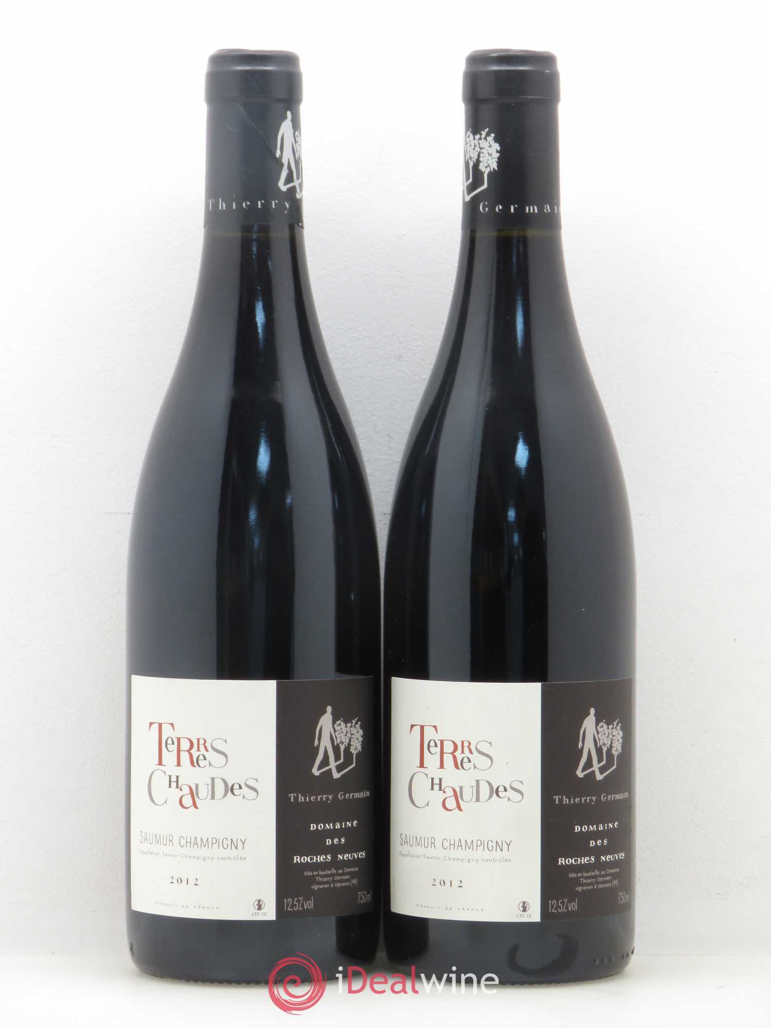 Saumur-Champigny Terres Chaudes Domaine des Roches Neuves - Thierry Germain 2012 - Lot de 2 bouteilles - 0