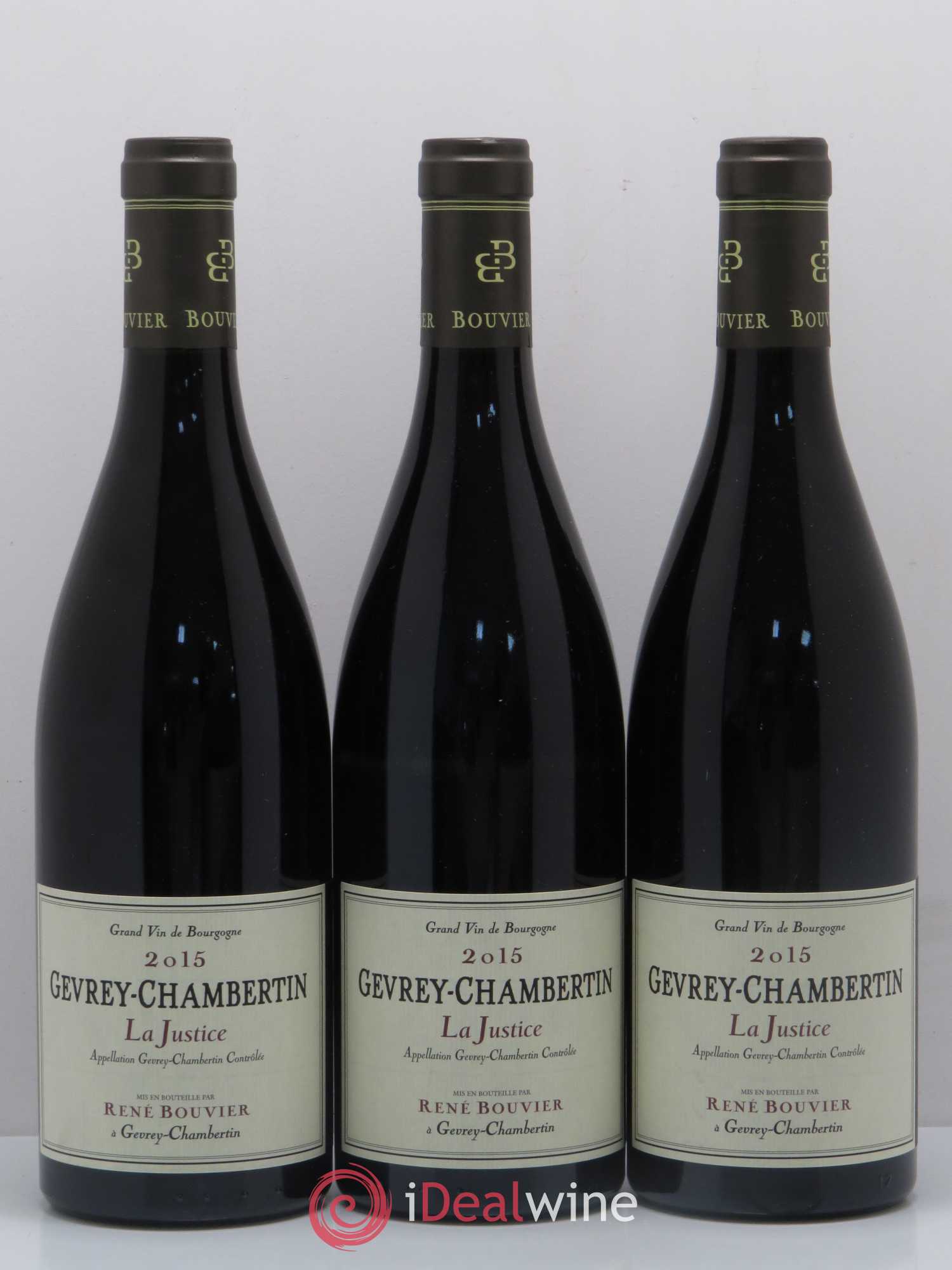 Gevrey-Chambertin La Justice René Bouvier (Domaine) 2015 - Lot de 6 bouteilles - 2