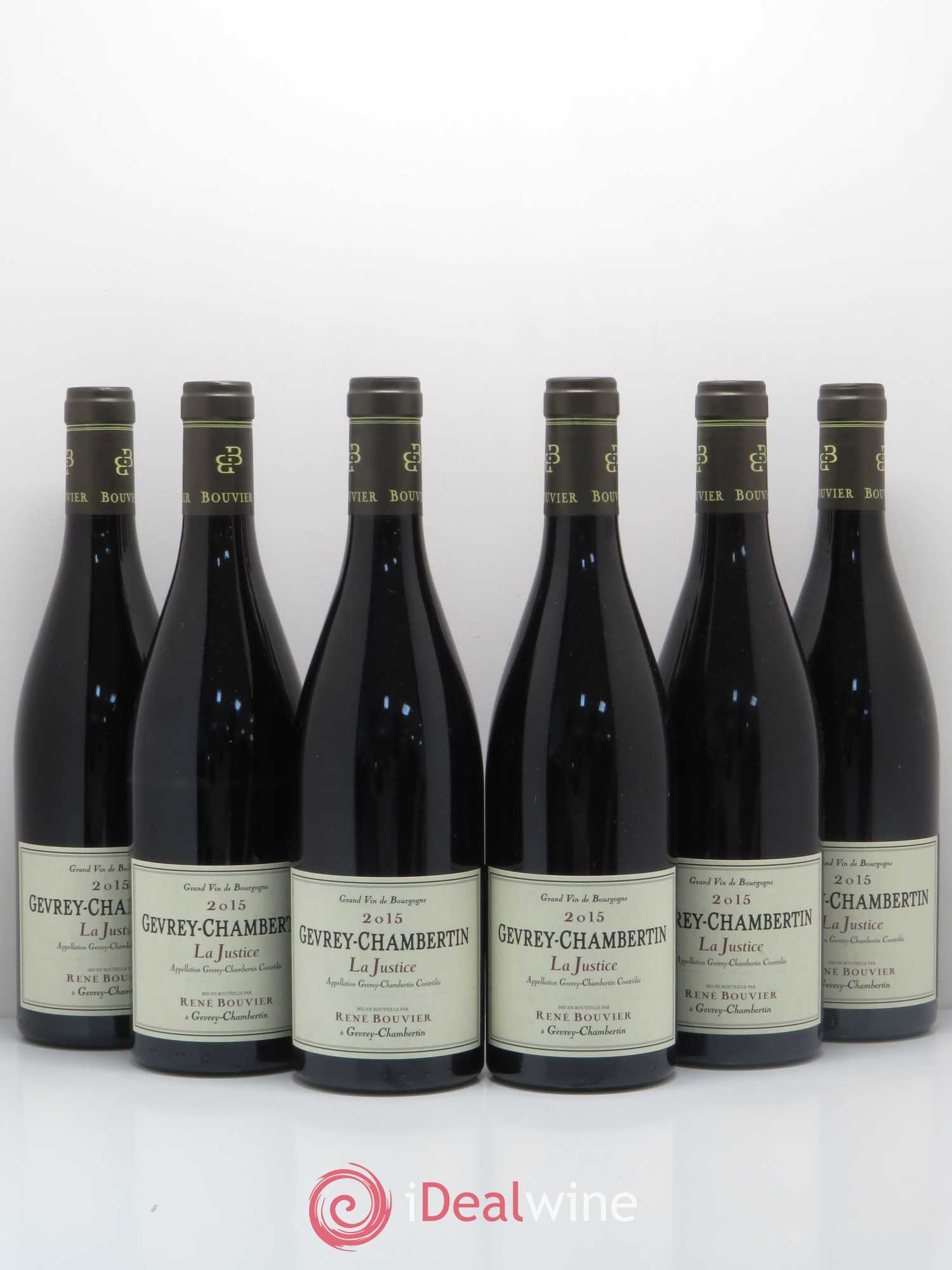Gevrey-Chambertin La Justice René Bouvier (Domaine) 2015 - Lot de 6 bouteilles - 0