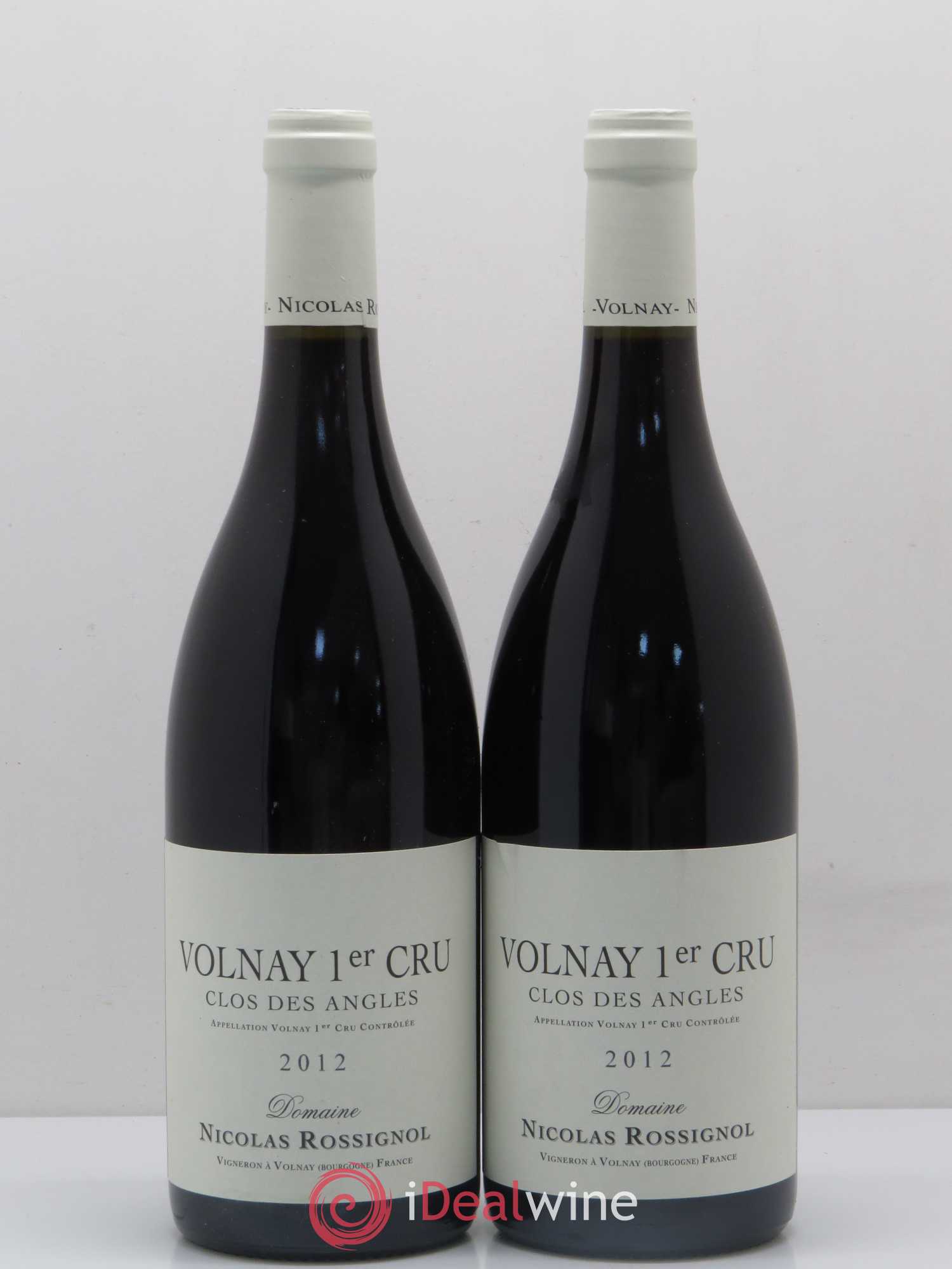 Volnay 1er Cru Clos des Angles Nicolas Rossignol 2012 - Lot de 2 bouteilles - 0
