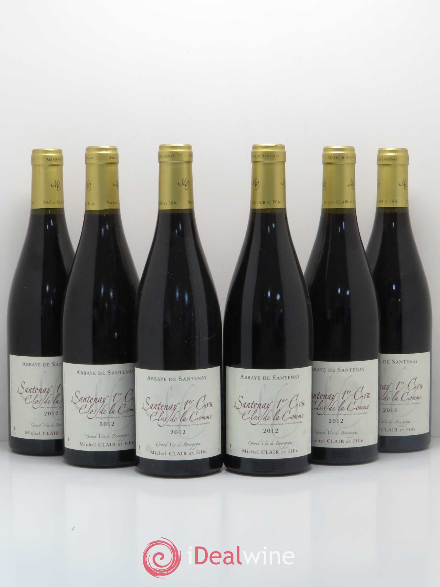Santenay 1er Cru Clos de La Comme Michel Clair 2012 - Posten von 6 Flaschen - 0