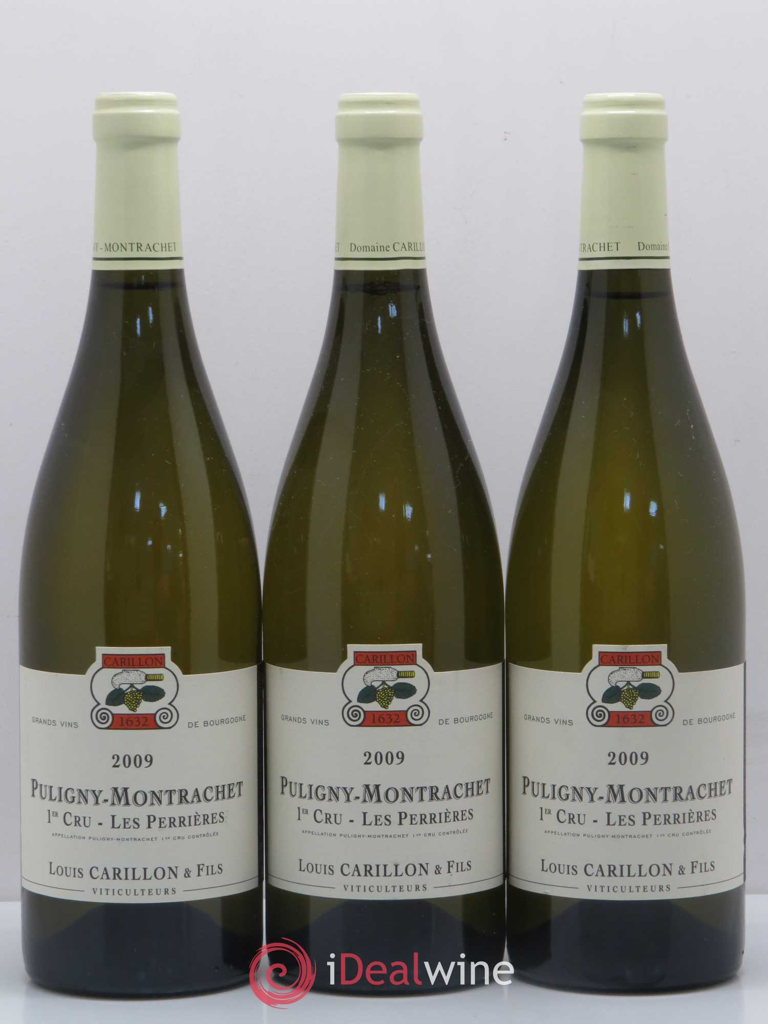 Puligny-Montrachet 1er Cru Les Perrières Louis Carillon & Fils 2009 - Lot de 3 bouteilles - 0