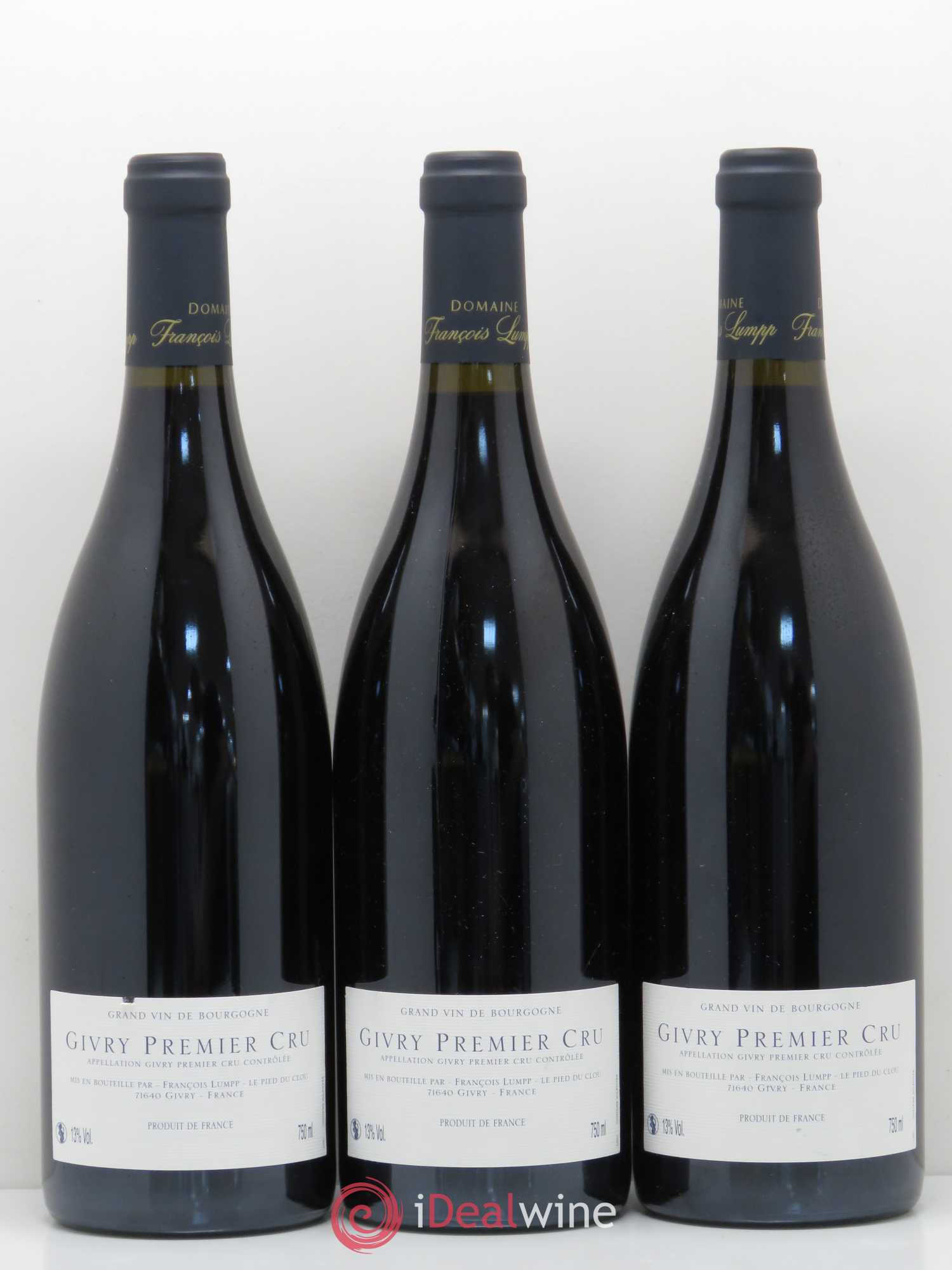 Givry 1er Cru Crausot François Lumpp (Domaine) 2012 - Lot de 6 bouteilles - 2