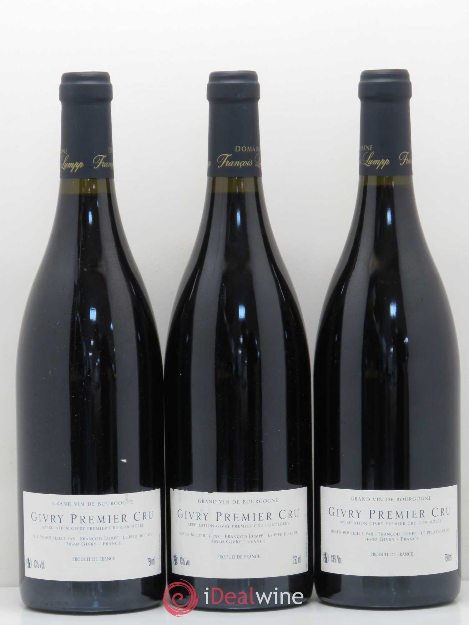 Givry 1er Cru Crausot François Lumpp (Domaine) 2012 - Lot de 6 bouteilles - 2