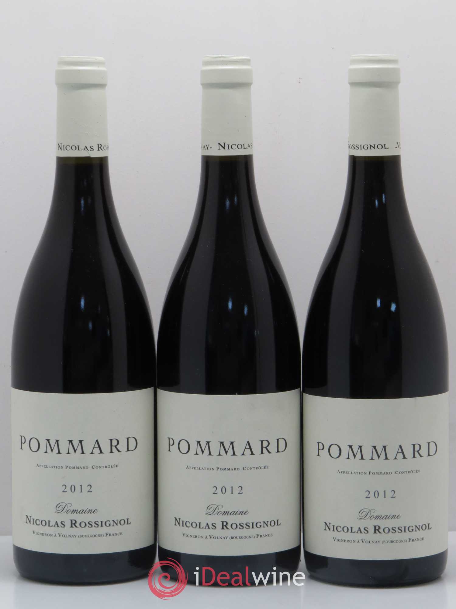 Pommard Nicolas Rossignol 2012 - Lot de 3 bouteilles - 0