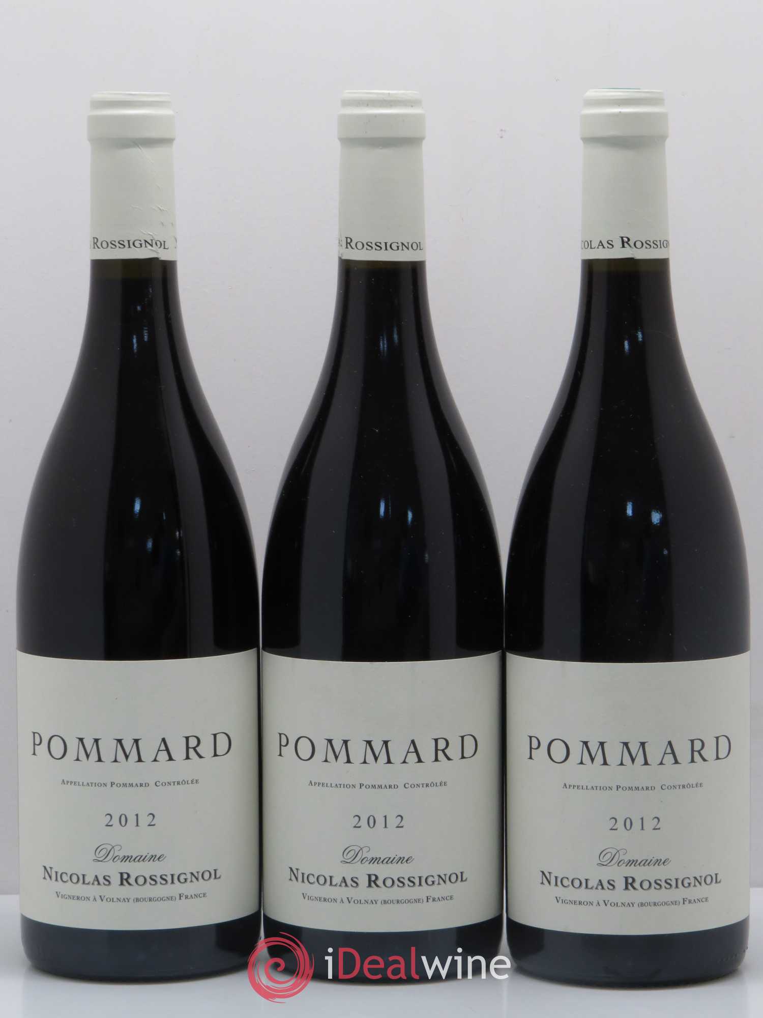 Pommard Nicolas Rossignol 2012 - Lot de 3 bouteilles - 0