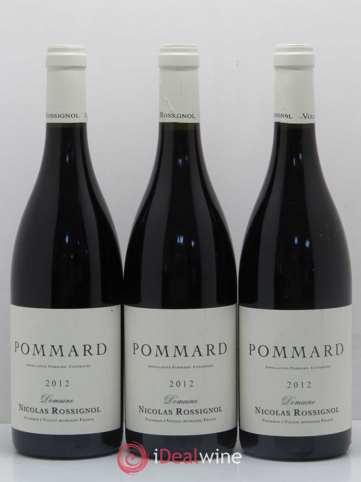 Pommard Nicolas Rossignol 2012 - Lot de 3 bouteilles - 0