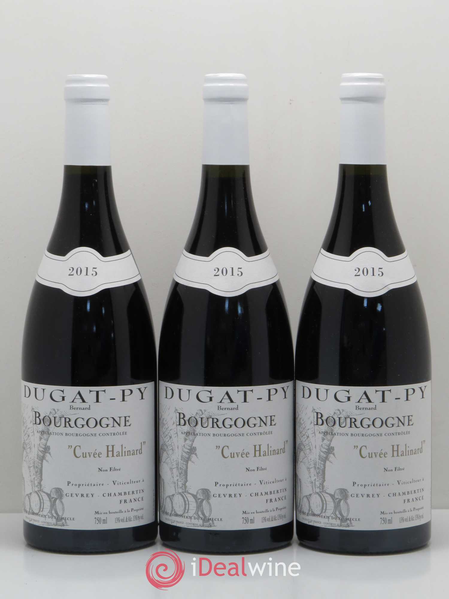 Bourgogne Cuvée Halinard Dugat-Py 2015 - Lot de 3 bouteilles - 0