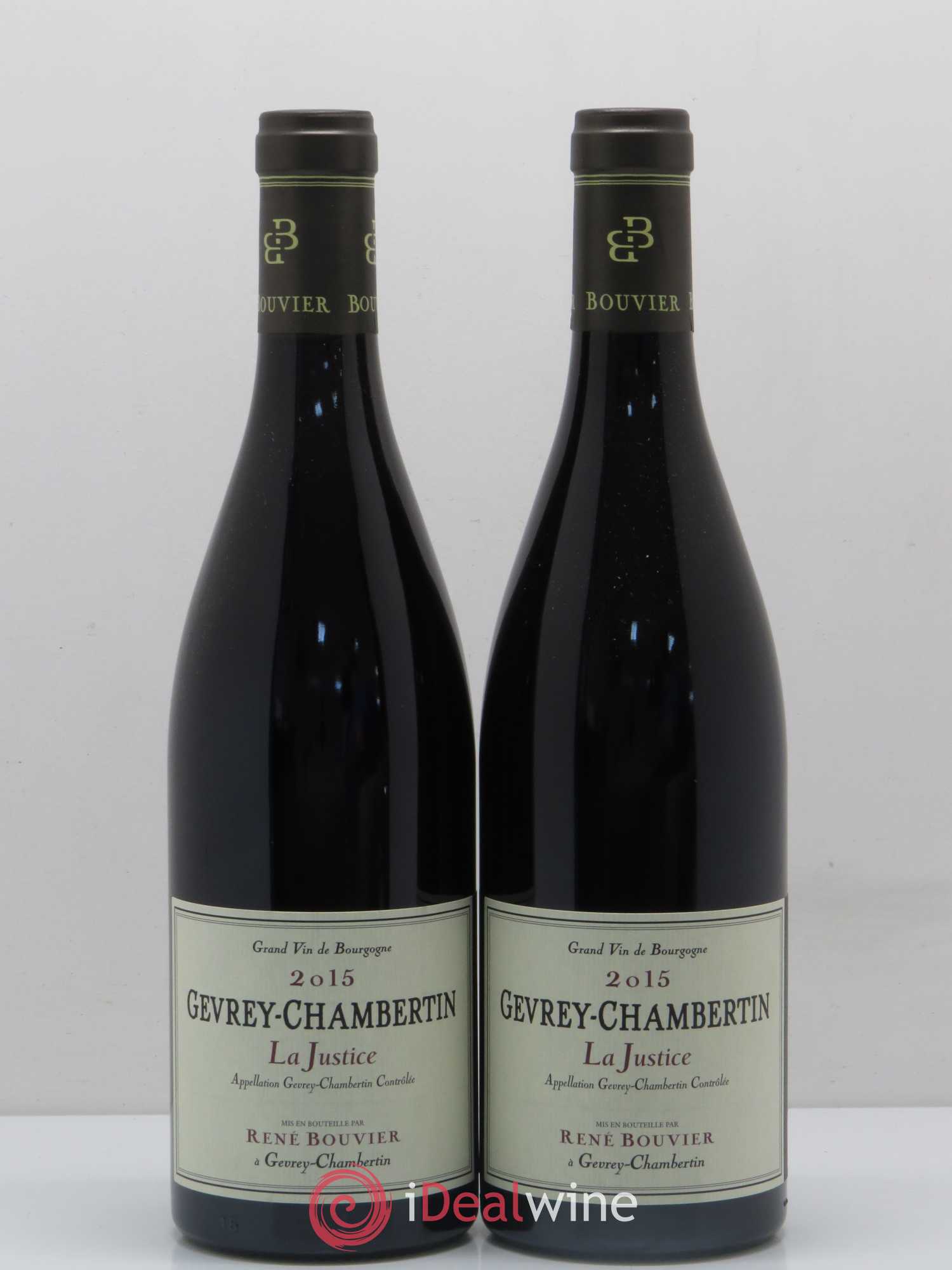 Gevrey-Chambertin La Justice René Bouvier (Domaine) 2015 - Lot de 2 bouteilles - 0