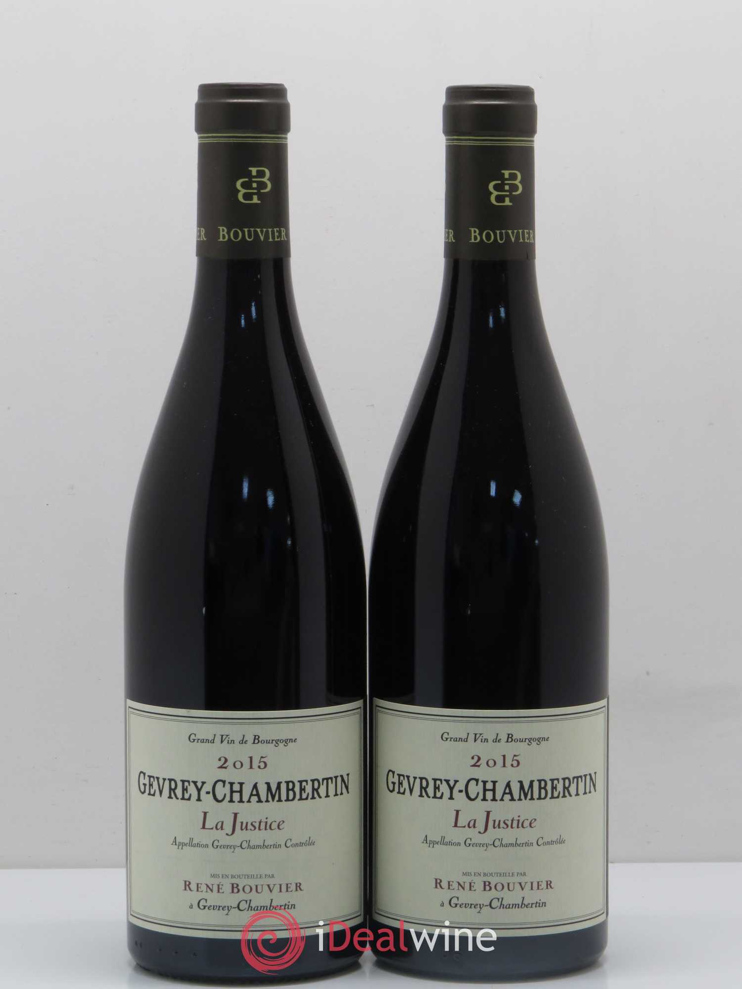Gevrey-Chambertin La Justice René Bouvier (Domaine) 2015 - Lot de 2 bouteilles - 0