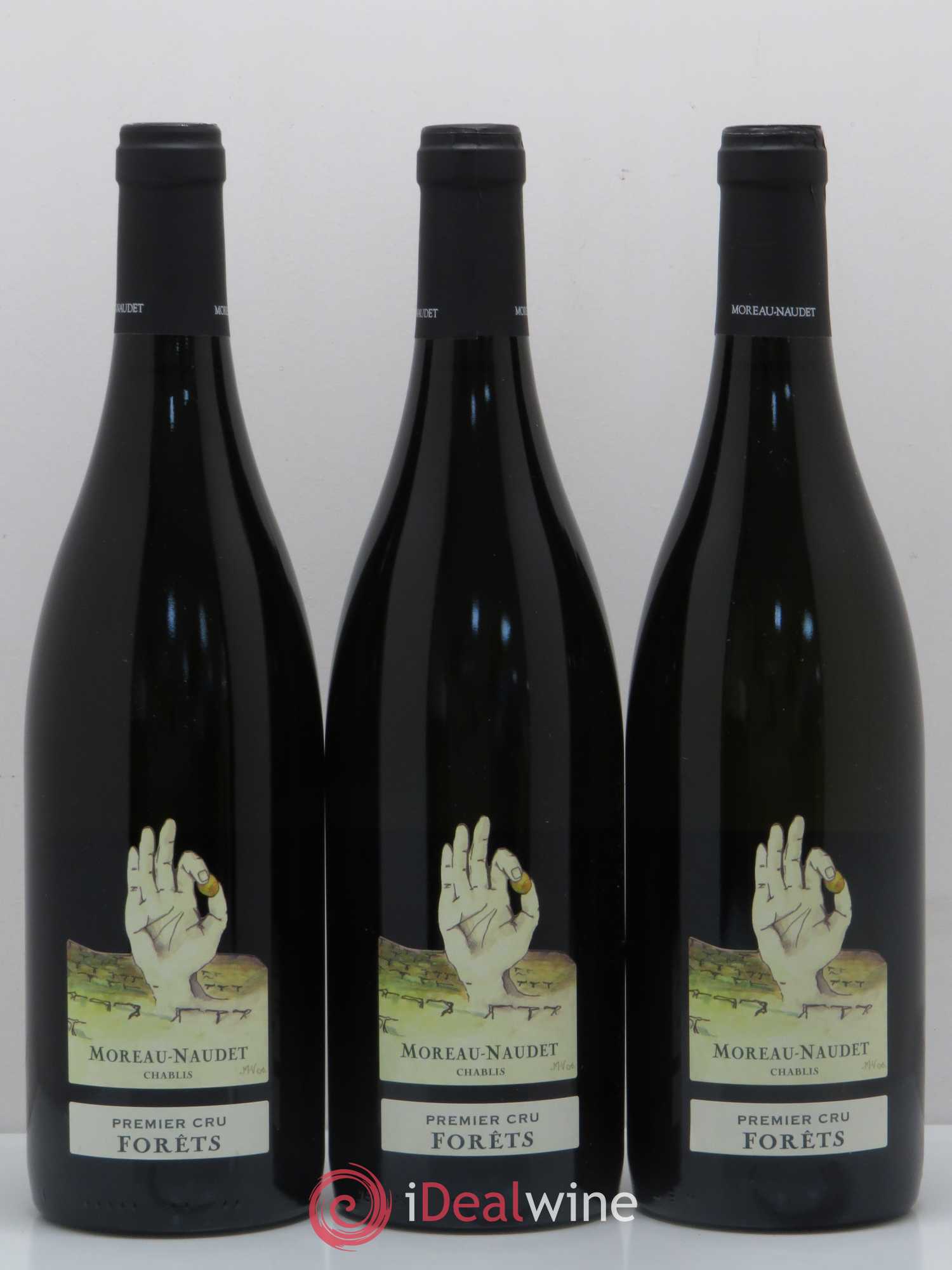 Chablis 1er Cru Forets Moreau Naudet 2015 - Posten von 3 Flaschen - 0