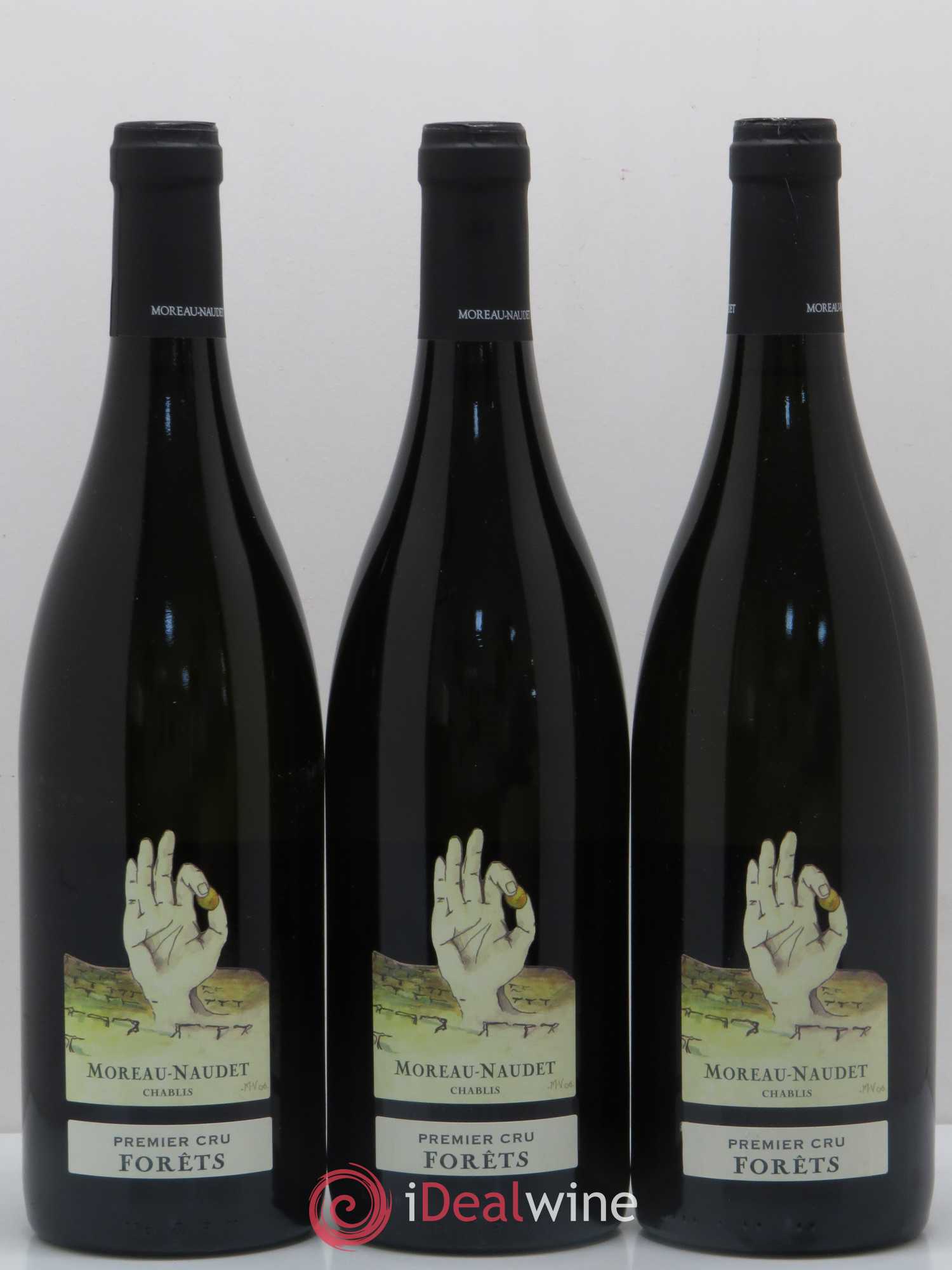 Chablis 1er Cru Forets Moreau Naudet 2015 - Posten von 3 Flaschen - 0