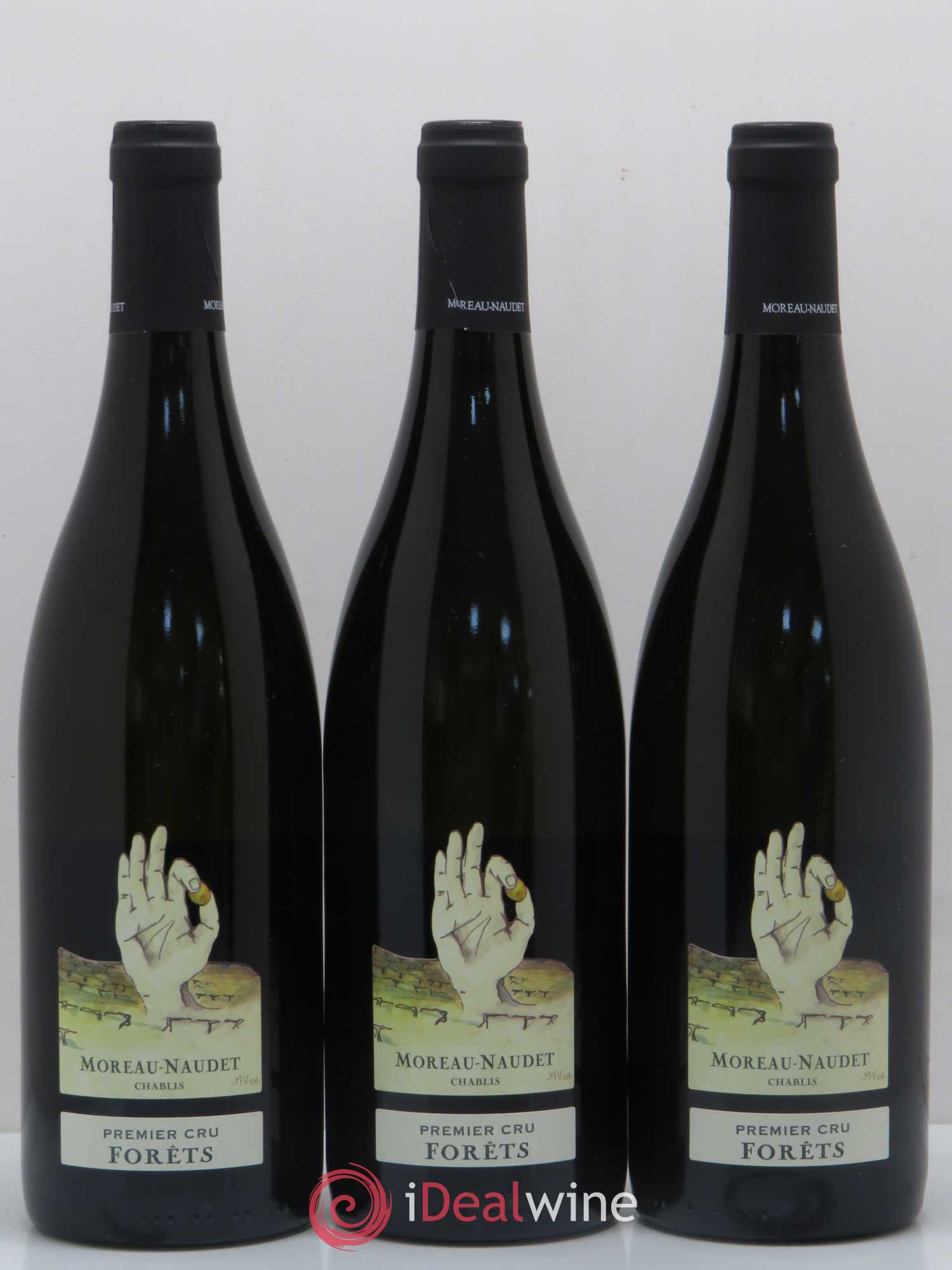 Chablis 1er Cru Forets Moreau Naudet 2015 - Posten von 3 Flaschen - 0