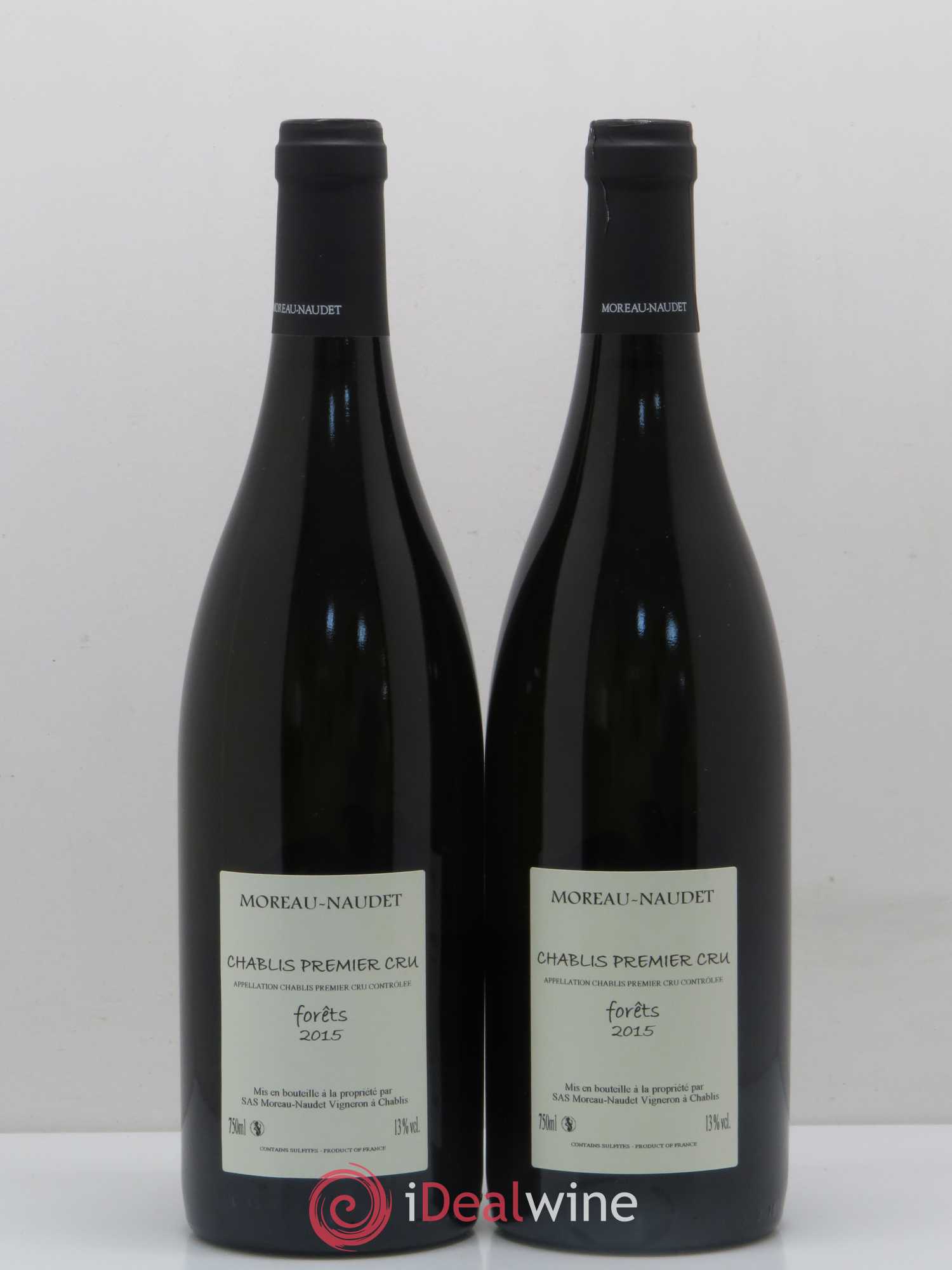Chablis 1er Cru Forets Moreau Naudet 2015 - Posten von 2 Flaschen - 1