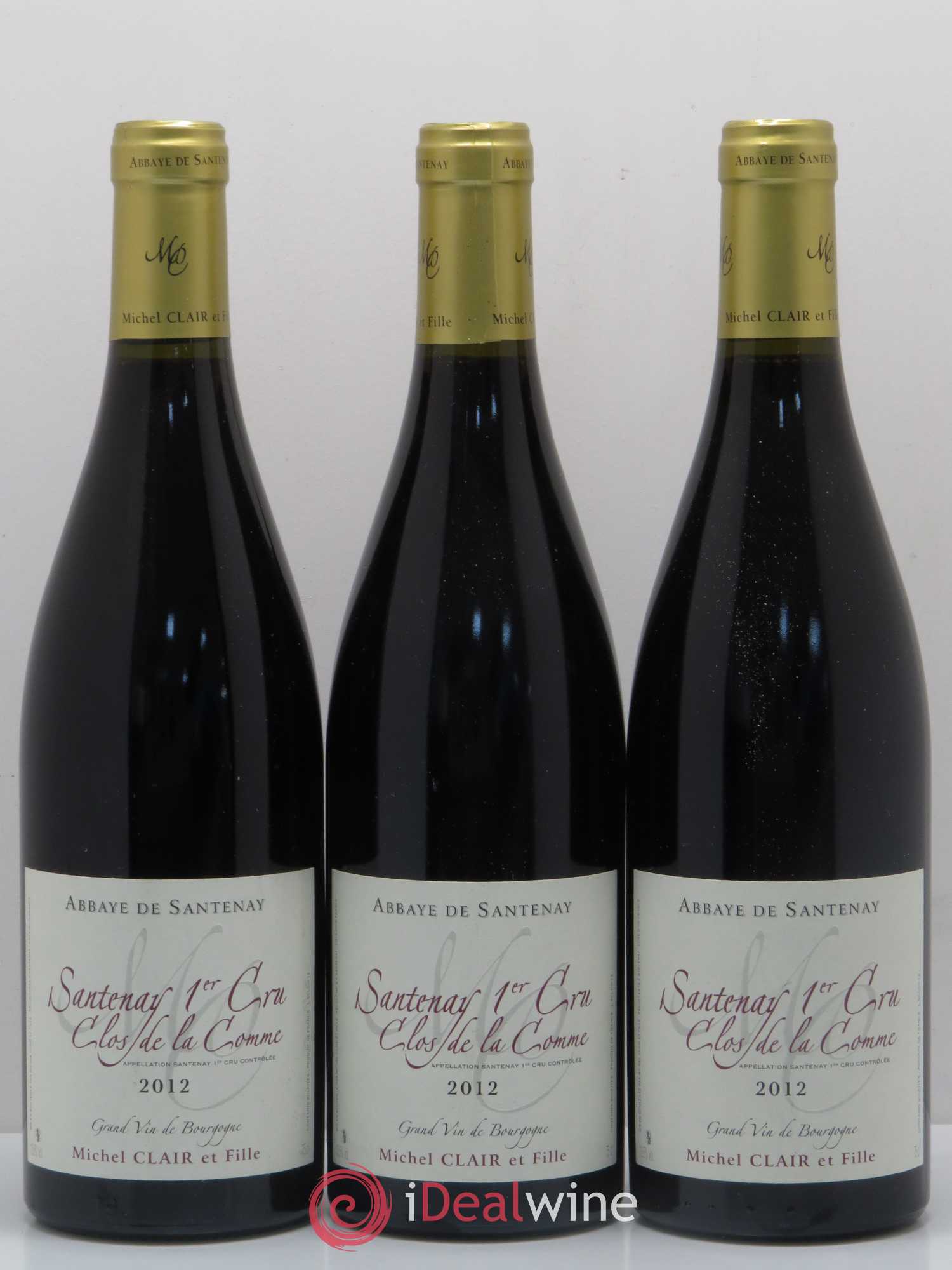 Santenay 1er Cru Clos de La Comme Michel Clair 2012 - Posten von 3 Flaschen - 0