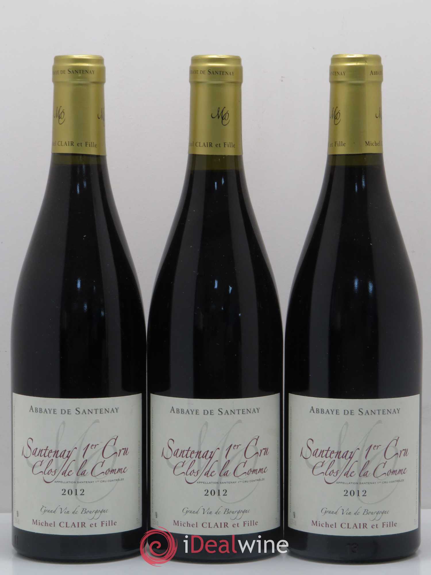 Santenay 1er Cru Clos de La Comme Michel Clair 2012 - Posten von 3 Flaschen - 0