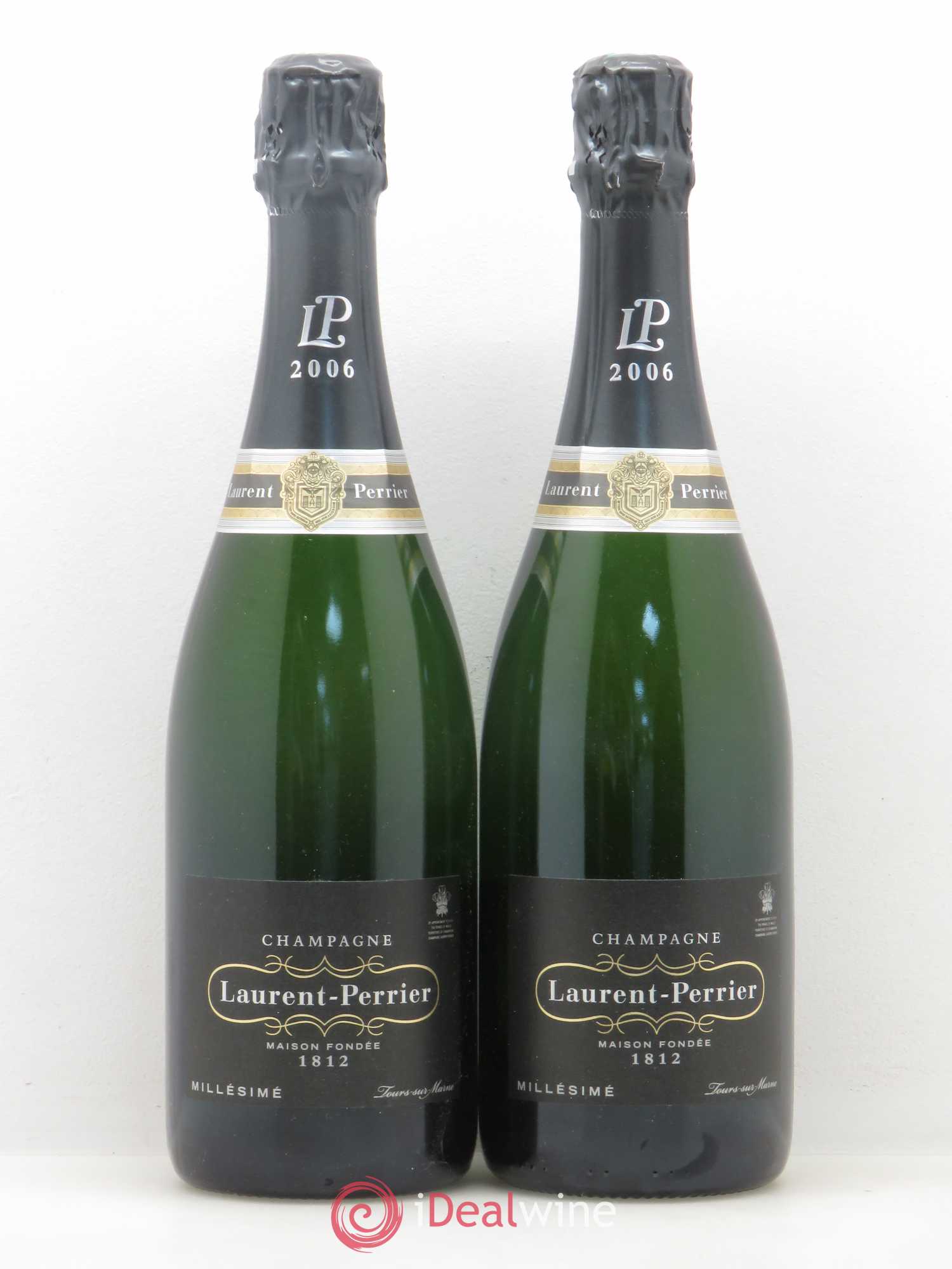 Champagne Laurent Perrier Brut 2006 - Lot de 2 bouteilles - 0