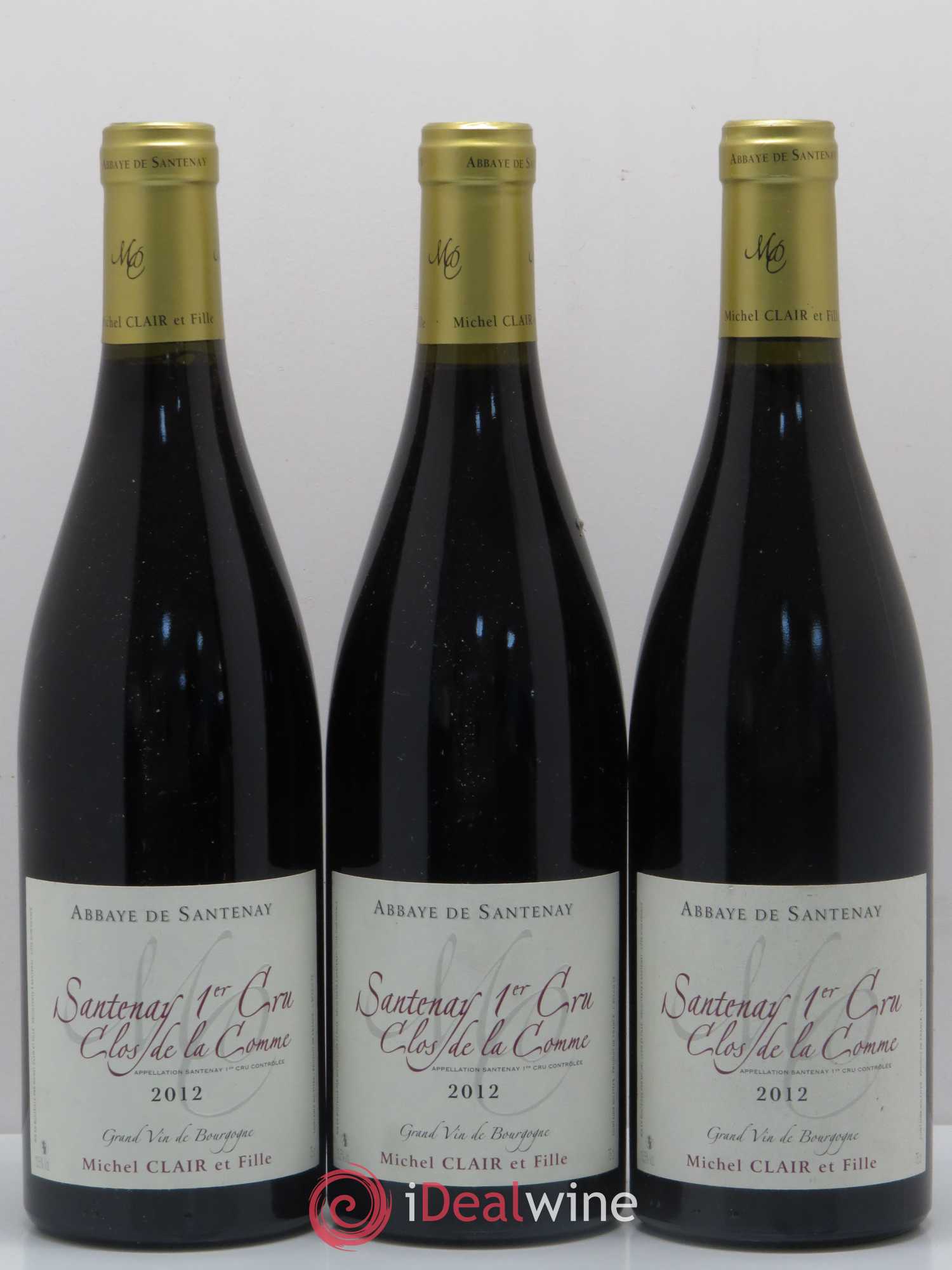Santenay 1er Cru Clos de La Comme Michel Clair 2012 - Posten von 3 Flaschen - 0