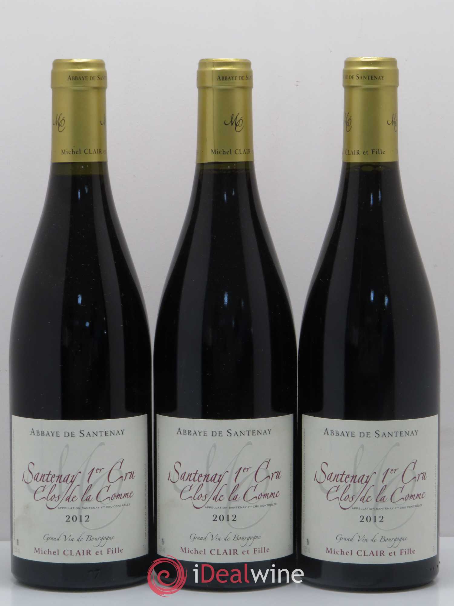 Santenay 1er Cru Clos de La Comme Michel Clair 2012 - Posten von 3 Flaschen - 0