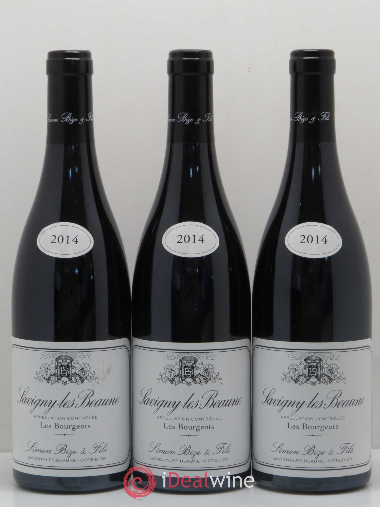 Savigny-lès-Beaune Les Bourgeots Simon Bize & Fils 2014 - Lot de 3 bouteilles - 0