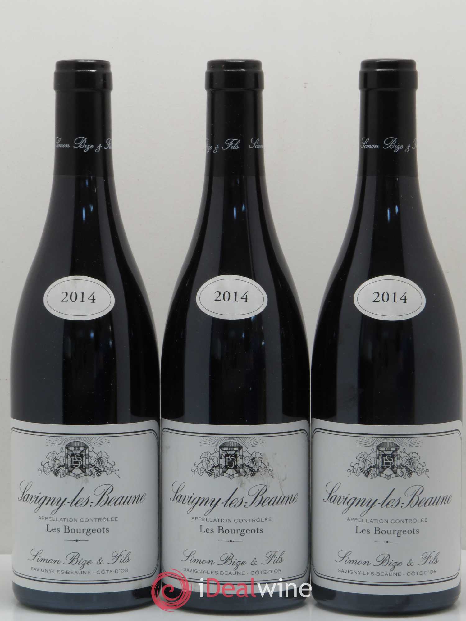 Savigny-lès-Beaune Les Bourgeots Simon Bize & Fils 2014 - Lot de 3 bouteilles - 0