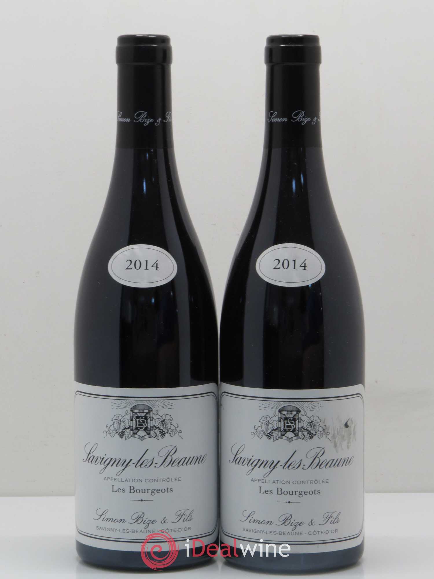 Savigny-lès-Beaune Les Bourgeots Simon Bize & Fils 2014 - Lot de 2 bouteilles - 0