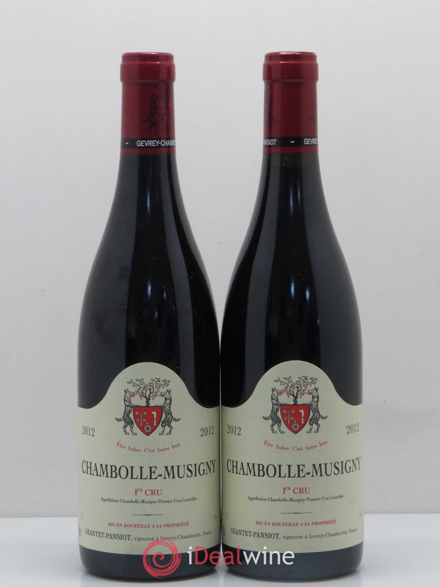 Chambolle-Musigny 1er Cru Geantet-Pansiot 2012 - Lot de 2 bouteilles - 0