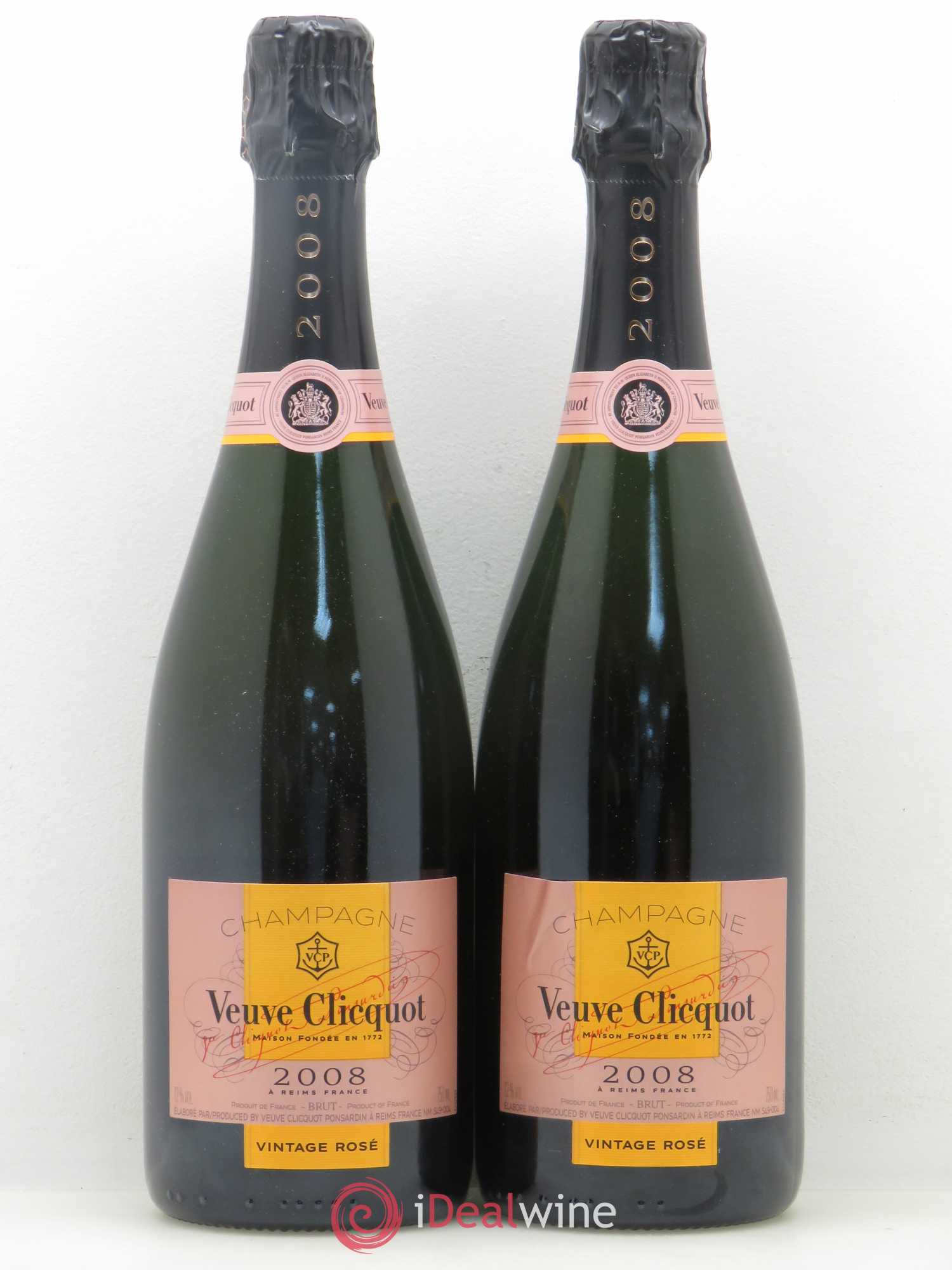 Champagne - Veuve Clicquot Ponsardin Vintage 2008 - Lot de 2 bouteilles - 0