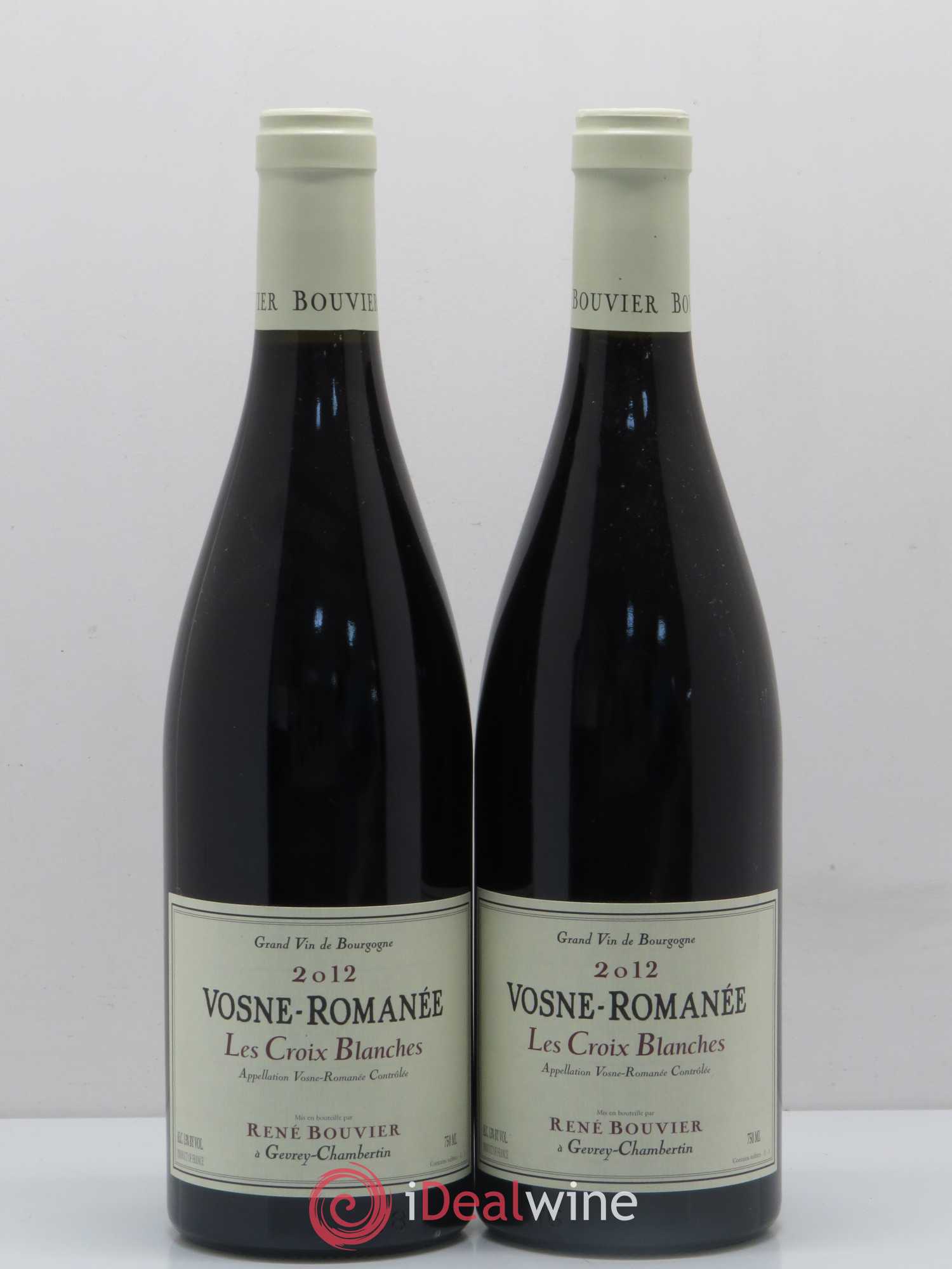 Vosne-Romanée Les Croix Blanches René Bouvier 2012 - Lot de 2 bouteilles - 0