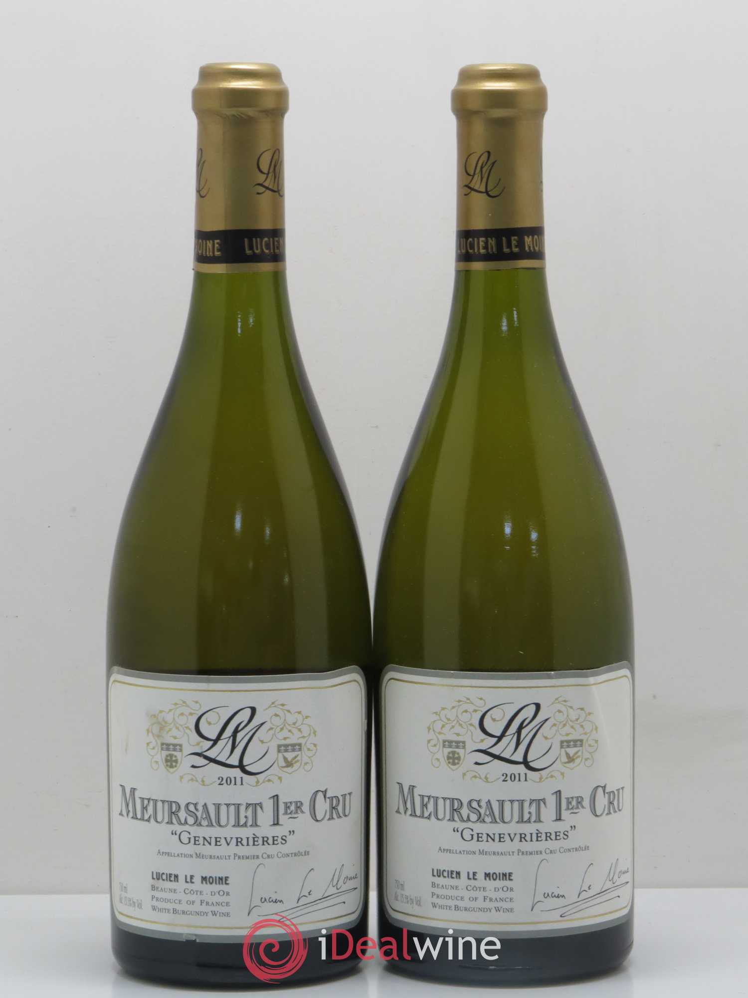 Meursault 1er Cru Genevrières Lucien Le Moine 2011 - Posten von 2 Flaschen - 0