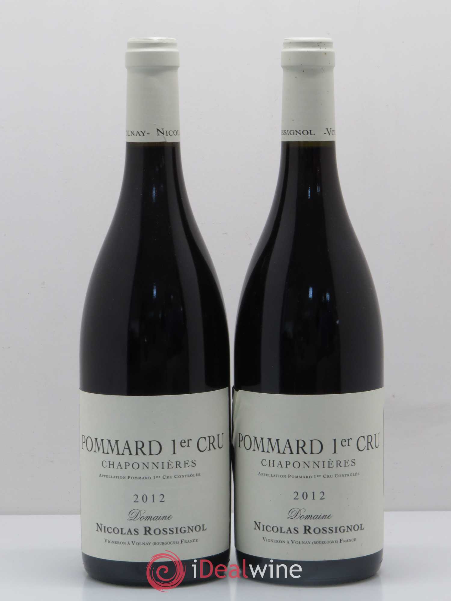 Pommard 1er Cru Chaponnières Nicolas Rossignol 2012 - Lot de 2 bouteilles - 0
