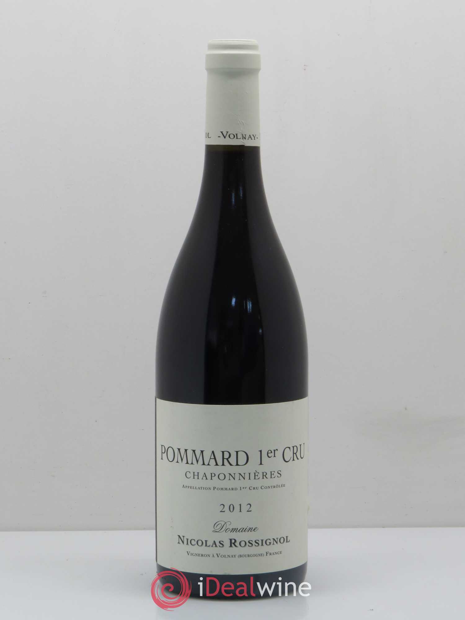 Pommard 1er Cru Chaponnières Nicolas Rossignol 2012 - Lot de 1 bouteille - 0