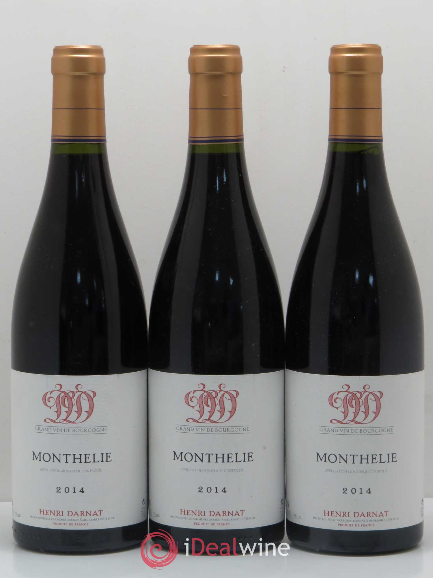 Monthélie Henri Darnat 2014 - Posten von 3 Flaschen - 0
