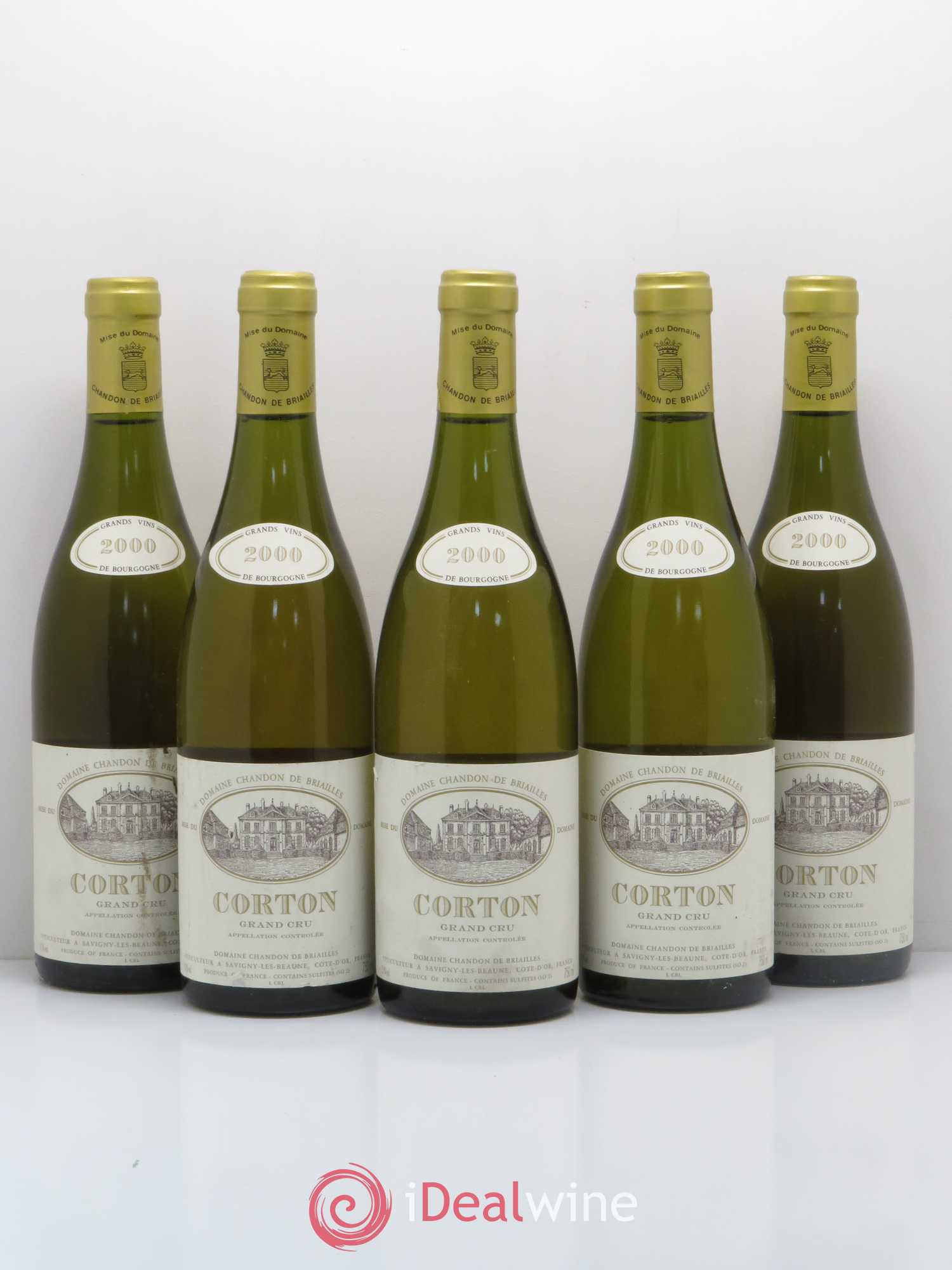 Corton Grand Cru Chandon de Briailles 2000 - Lot de 5 bouteilles - 0